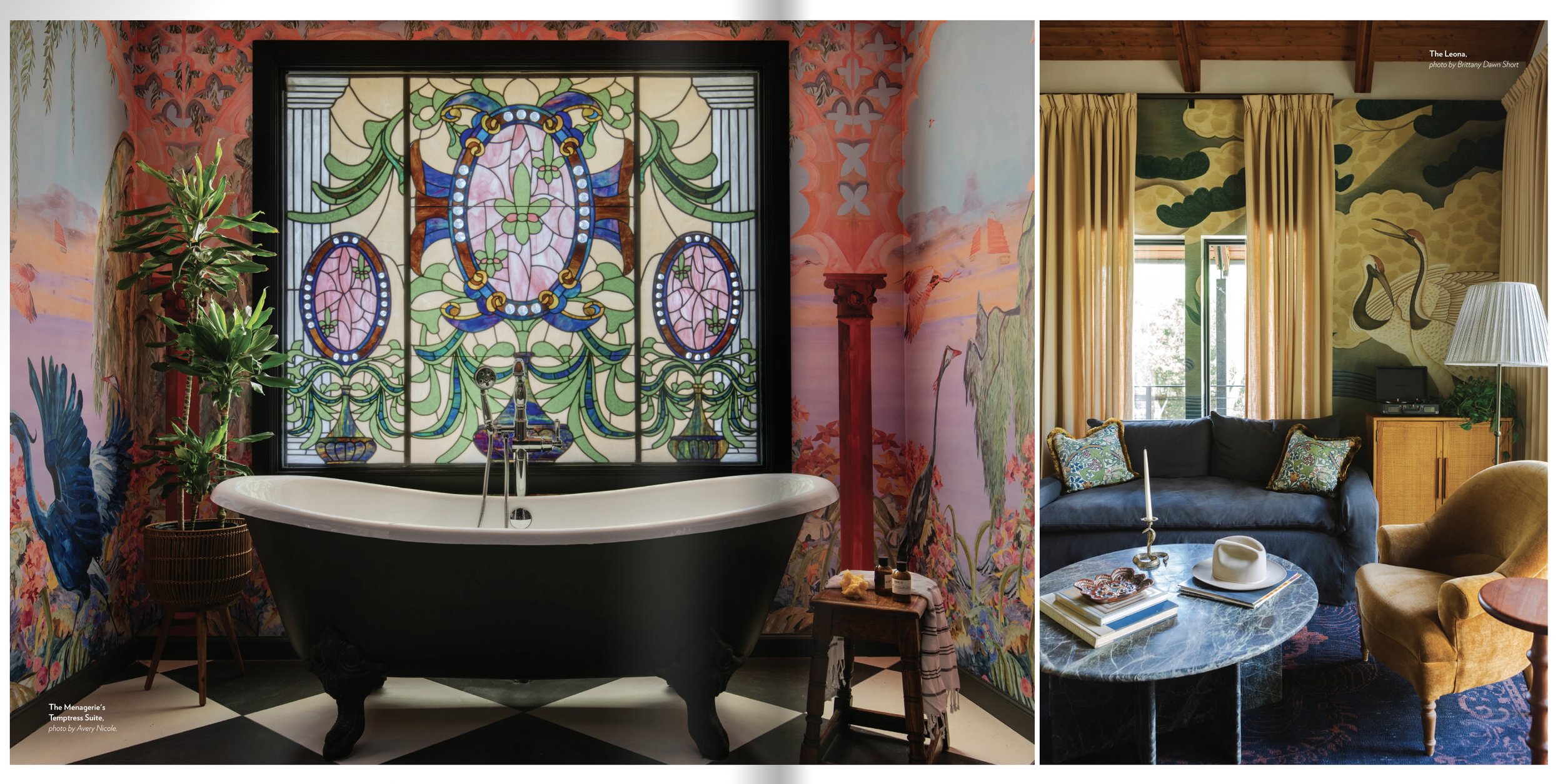 Tribeza Magazine 2025 tearsheet featuring The Menagerie by Sarah Stacey Interior Design, Fredericksburg, Texas, photography by Avery Nicole Photography