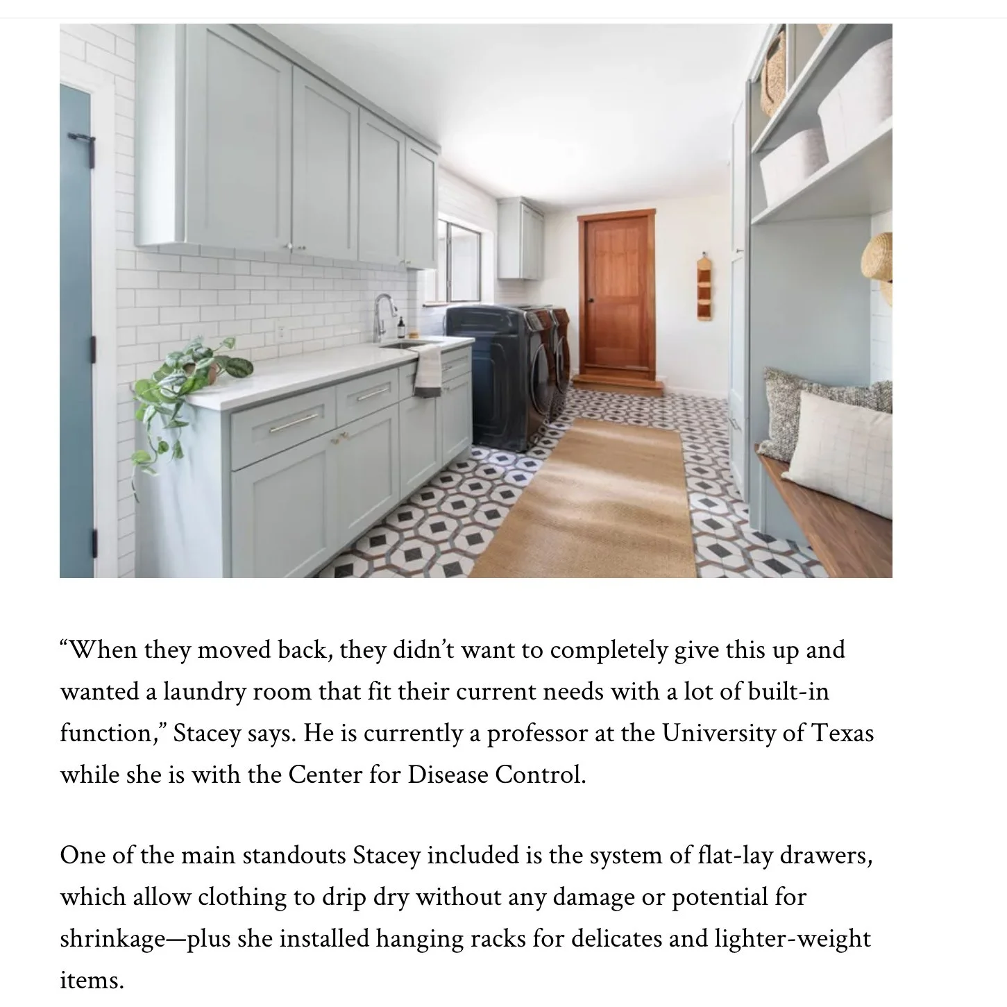 My Domaine tearsheet 2021 featuring Austin, Texas home by Sarah Stacey Interior Design, photography by Avery Nicole Photography
