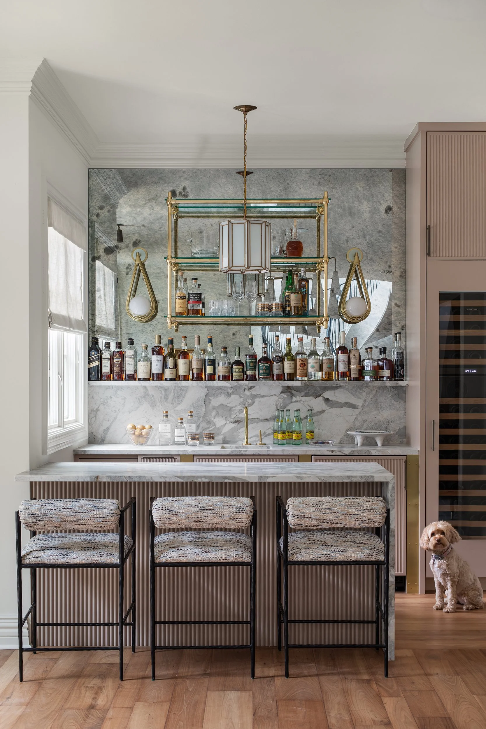 Lake Austin estate bar interior design by The Pankonien Group, residential photography by Avery Nicole Photography and located Austin, TX