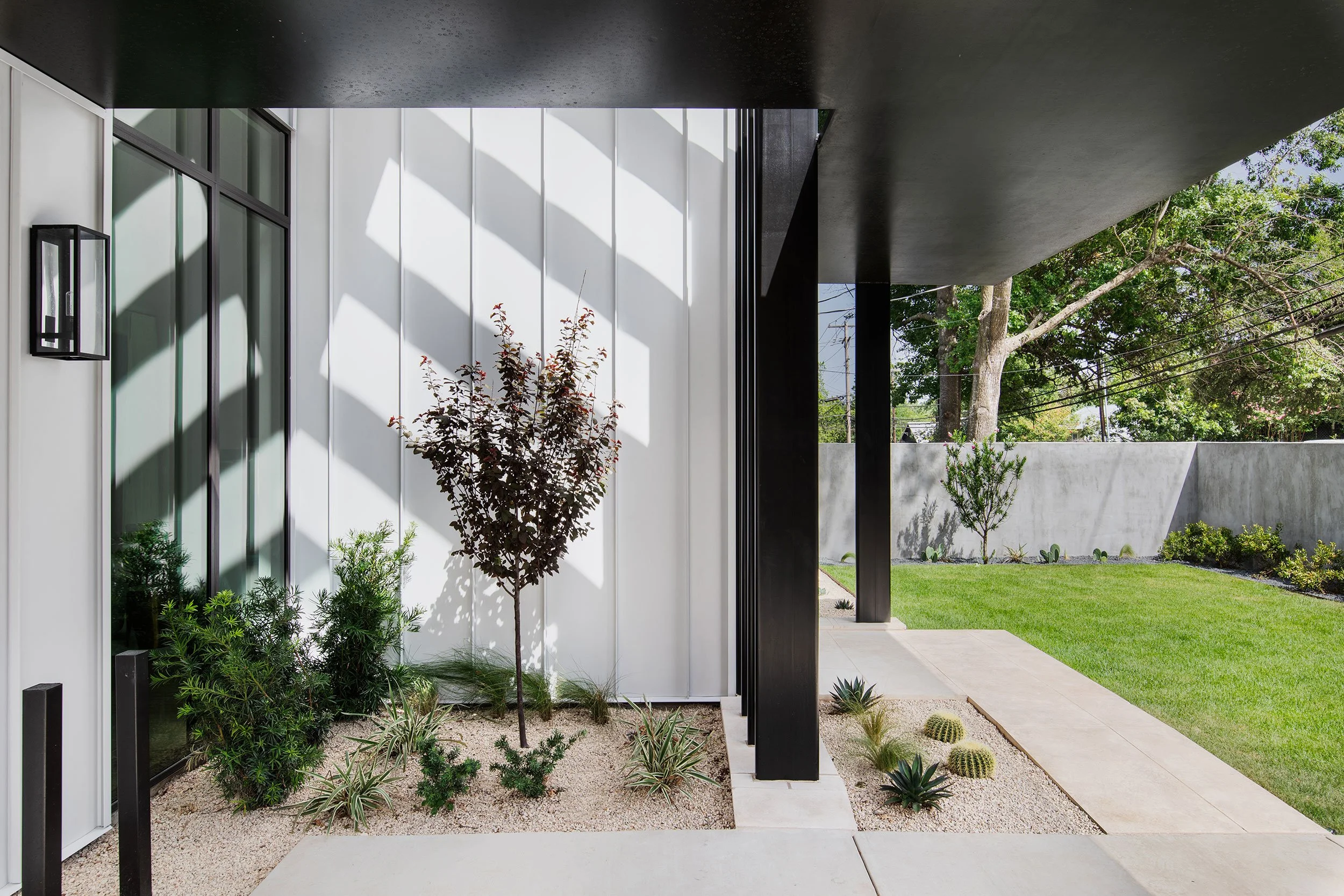 Side exterior from Stay Bungalow, Austin Texas, photography by Avery Nicole Photography