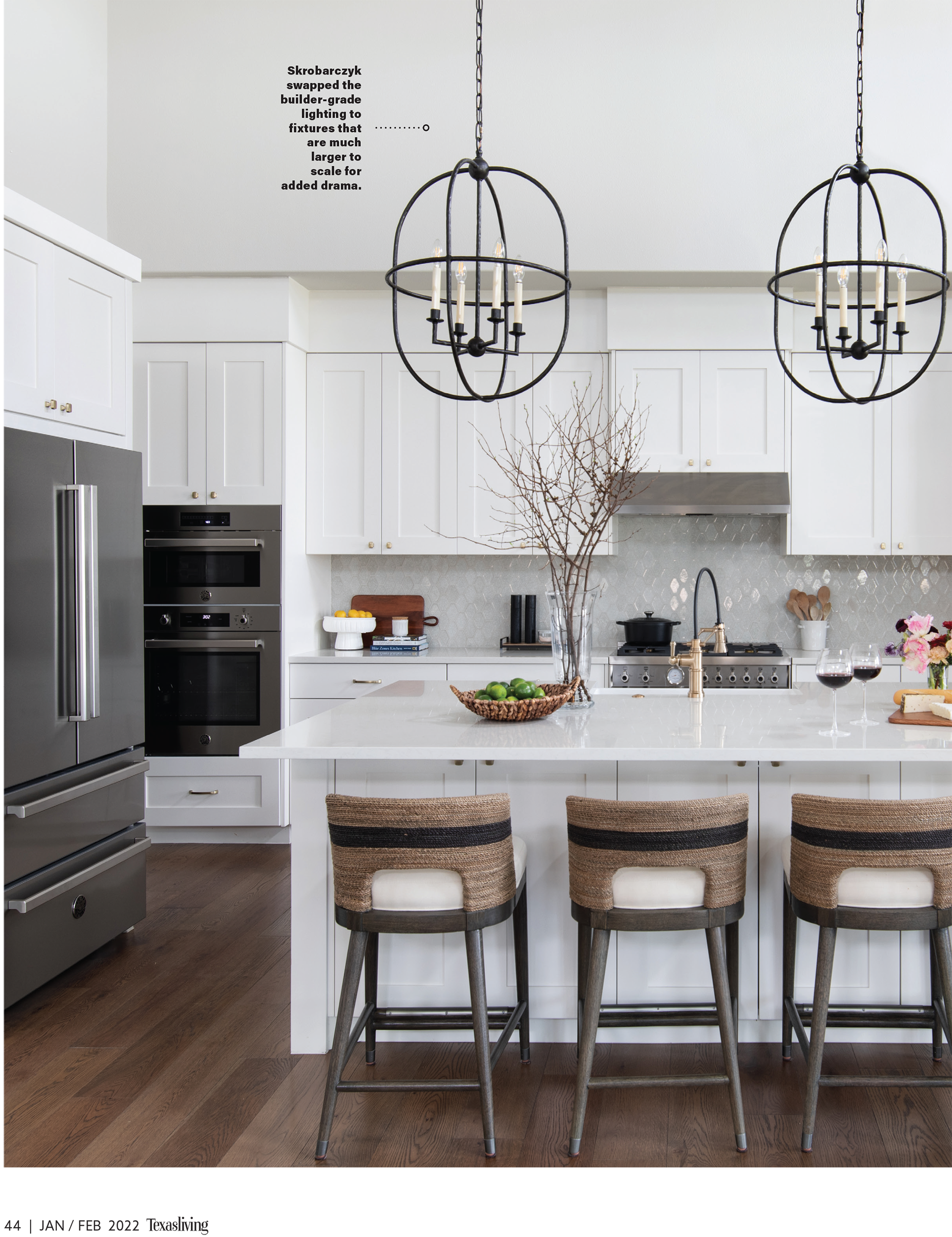 Texas Living Magazine tearsheet cover feature Austin Texas home by Heather Scott Home & Design, photography by Avery Nicole Photography