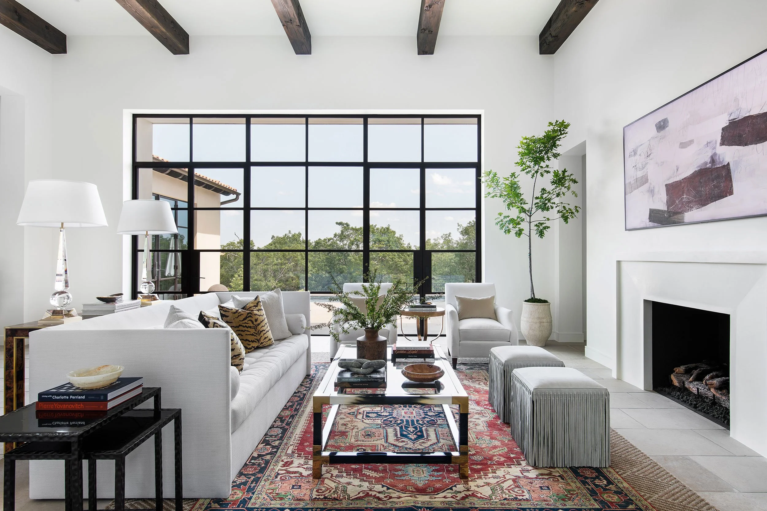 Living room from the Amarra Villas project, designed by Heather Scott Home & Design, Austin Texas, photography by Avery Nicole Photography