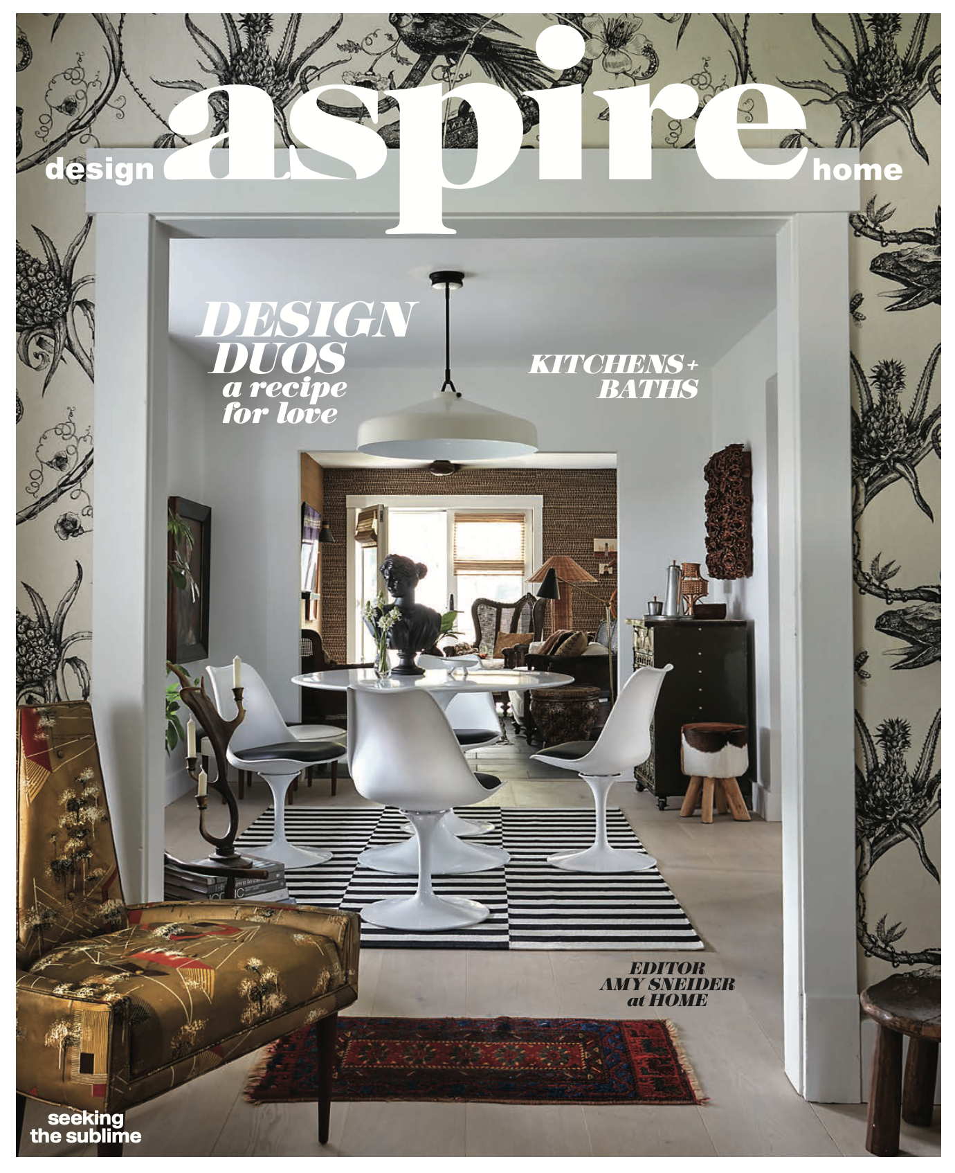 Aspire Design Home Magazine 2024 tearsheet featuring Round Top, Texas home by Patrice Nichole Studio, photography by Avery Nicole Photography