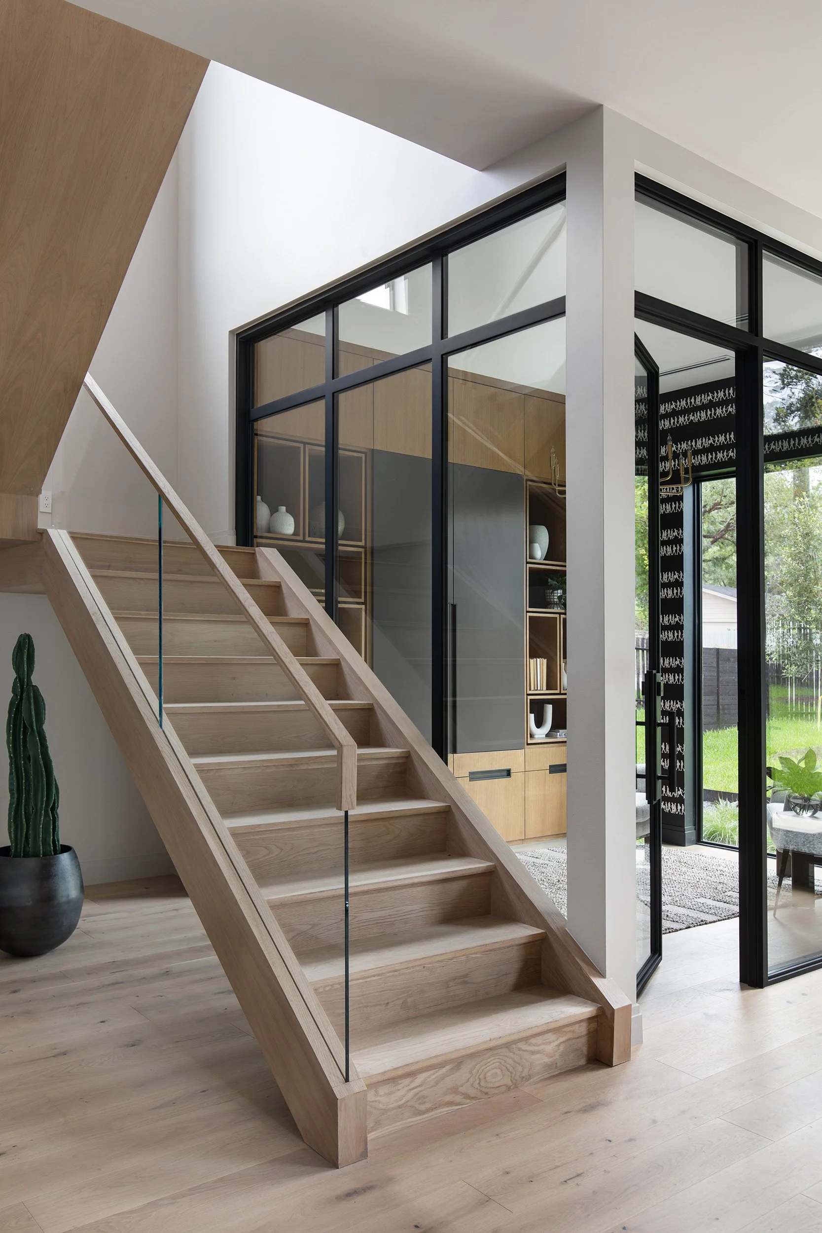 Stairs from the Taylor Gaines Project, designed by Etch Design Group, Austin TX, photography by Avery Nicole Photography