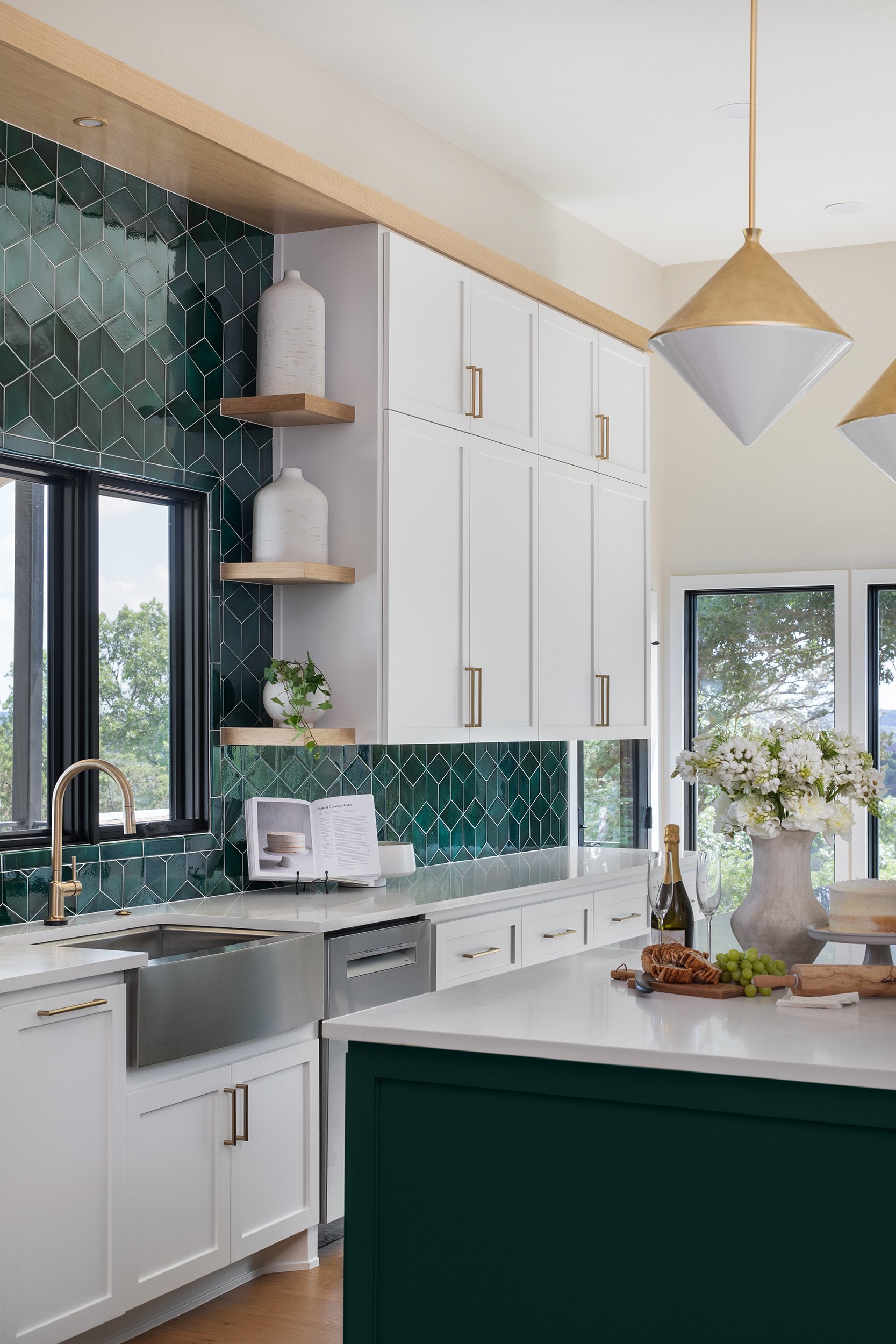 Valburn Remodel kitchen design by Urbane Design and construction by Q Construction Solutions. Photography by Avery Nicole Photography and located in Austin, Texas