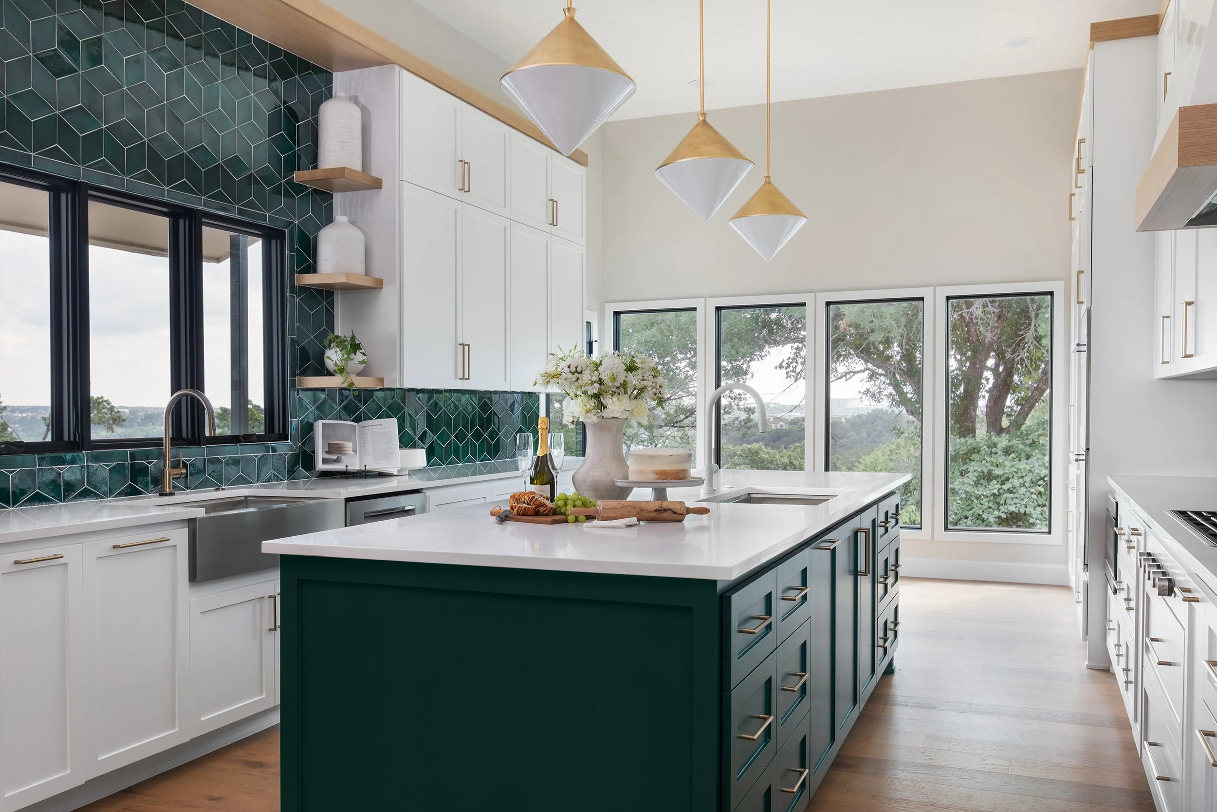 Valburn Remodel kitchen design by Urbane Design and construction by Q Construction Solutions. Photography by Avery Nicole Photography and located in Austin, Texas