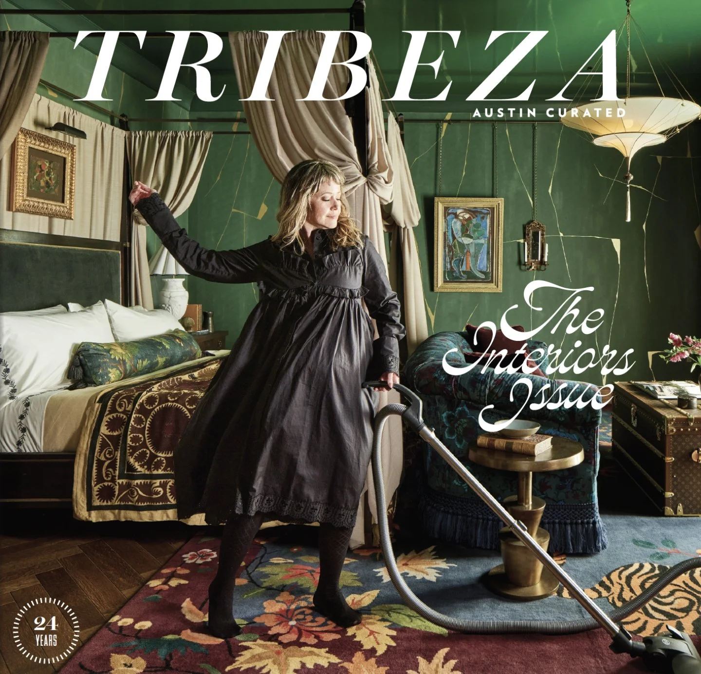 Tribeza Magazine 2025 tearsheet featuring The Menagerie by Sarah Stacey Interior Design, Fredericksburg, Texas, photography by Avery Nicole Photography
