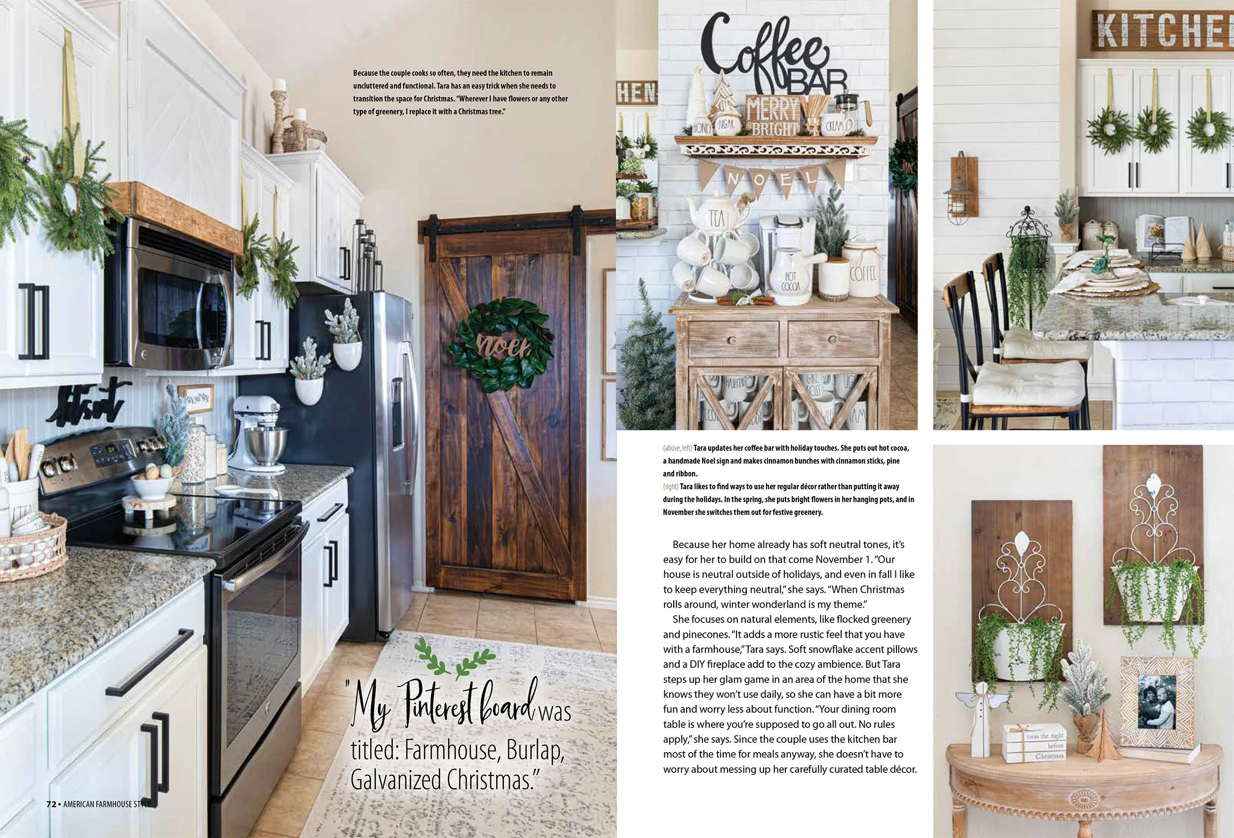 American Farmhouse Magazine tearsheet 2022 featuring Texas home, photography by Avery Nicole Photography