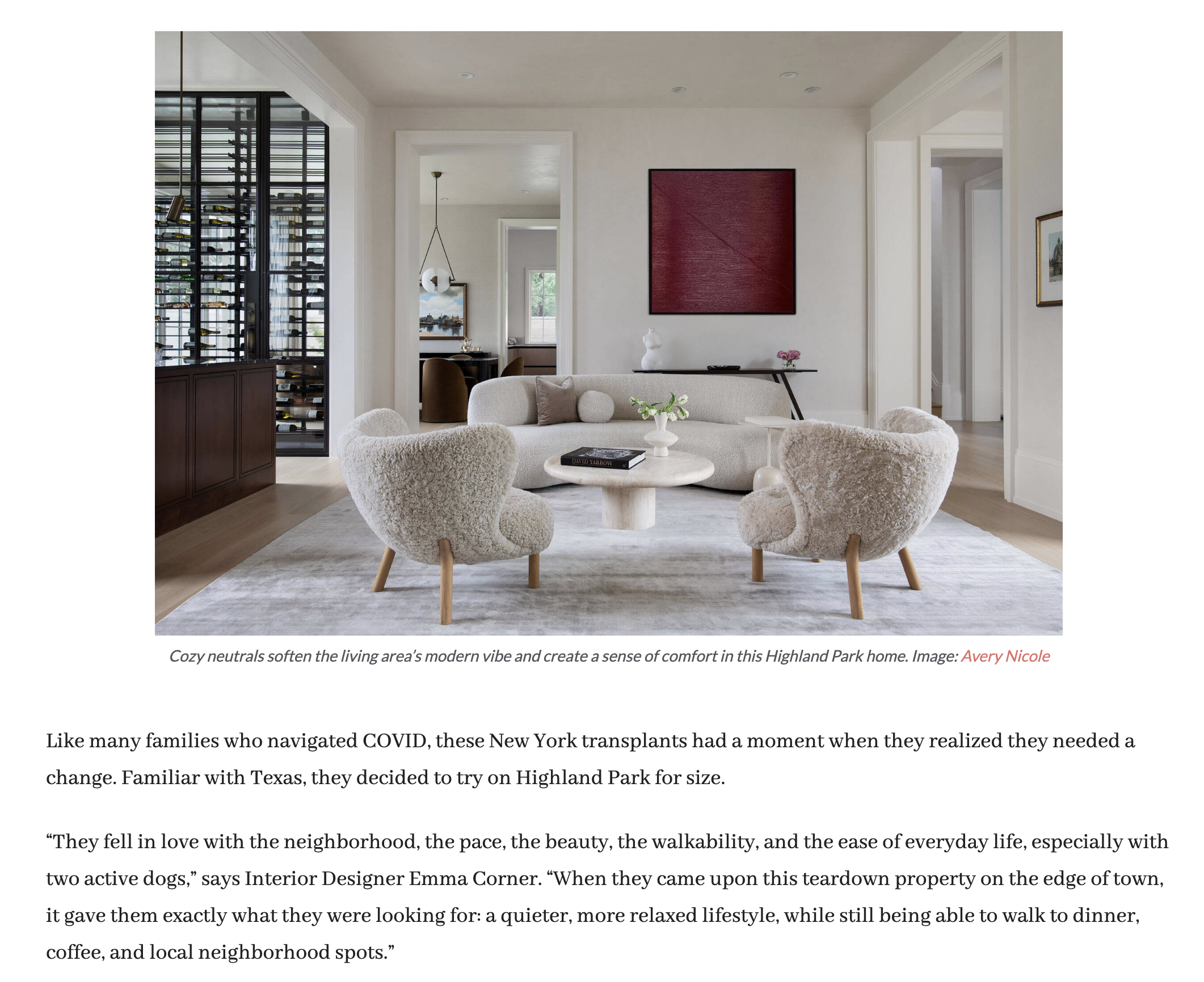 Style BluePrint Feature May 2026, featuring Highland Park, Texas Home by Emma Corner Interiors, photography by Avery Nicole Photography