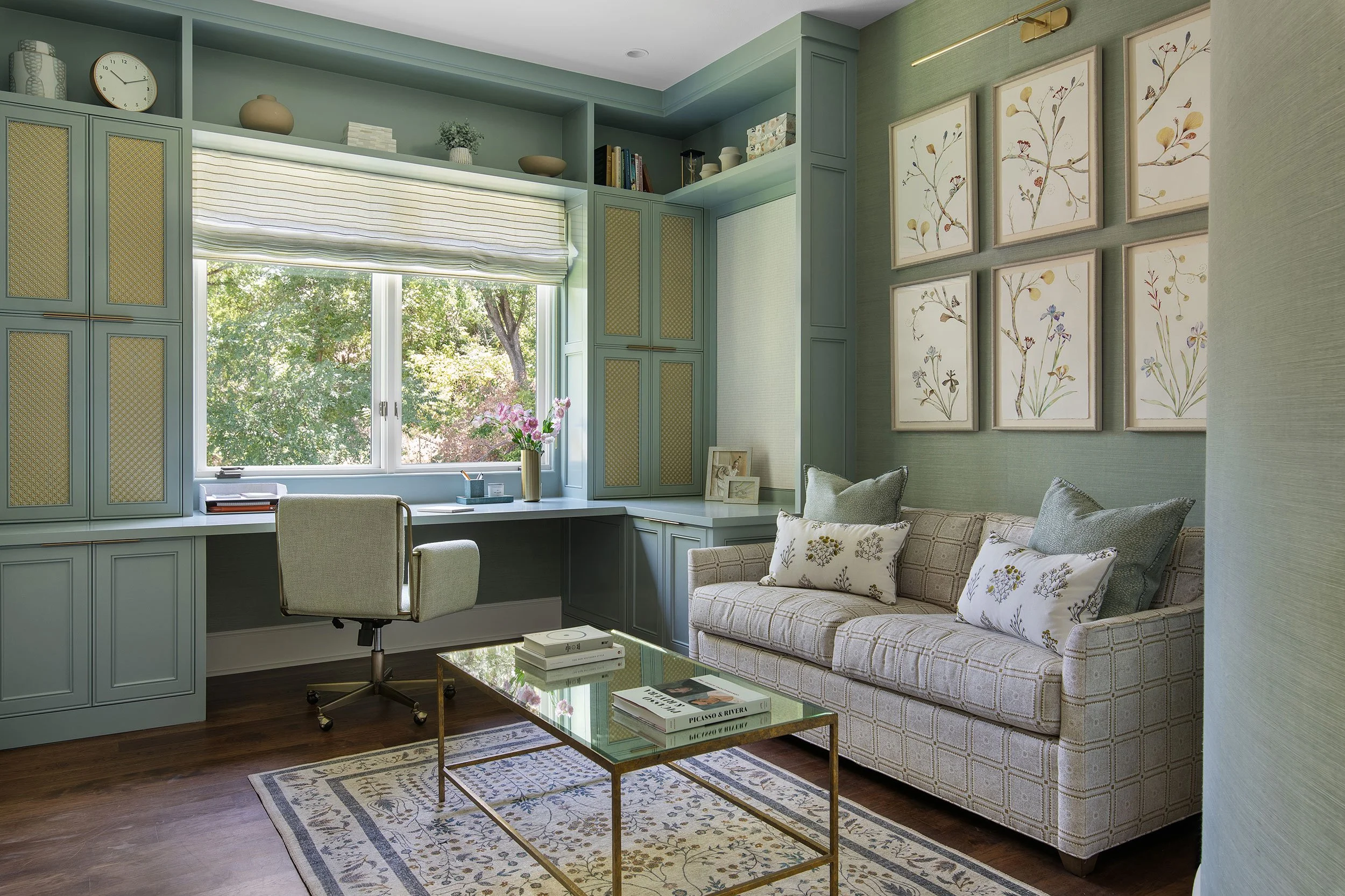 Home office from the Bruton Springs project, designed by HouseMill Design, Austin Texas, photography by Avery Nicole Photography