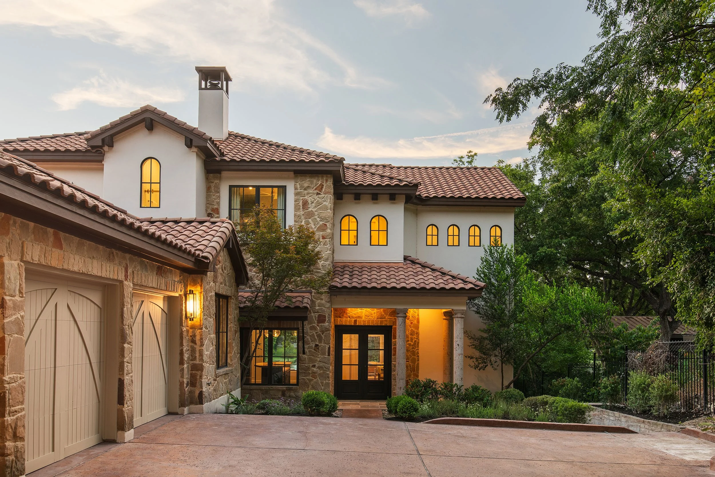 Front exterior from the Bruton Springs project, designed by HouseMill Design, Austin Texas, photography by Avery Nicole Photography