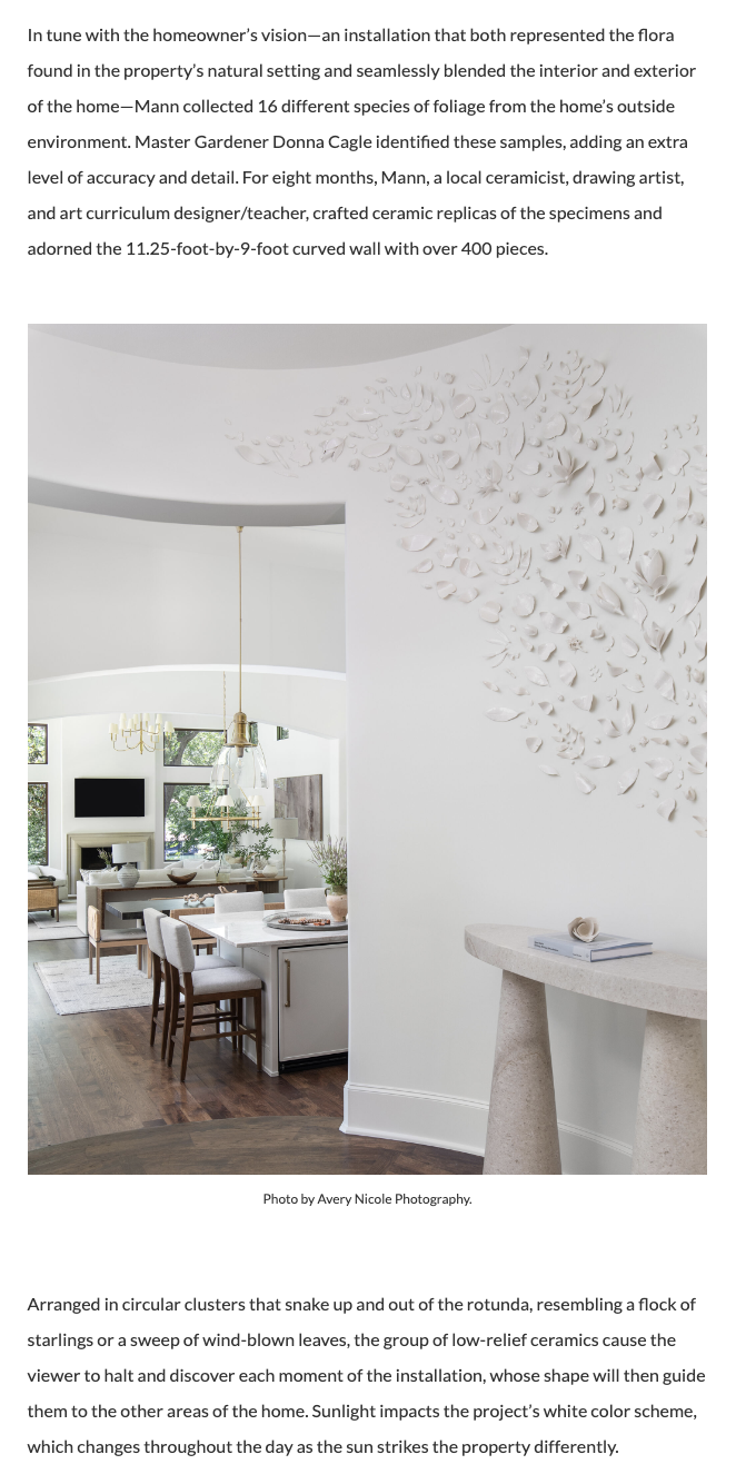 Austin Home Magazine 2024 tearsheet featuring Lake Austin Home by HouseMill Design, photography by Avery Nicole Photography