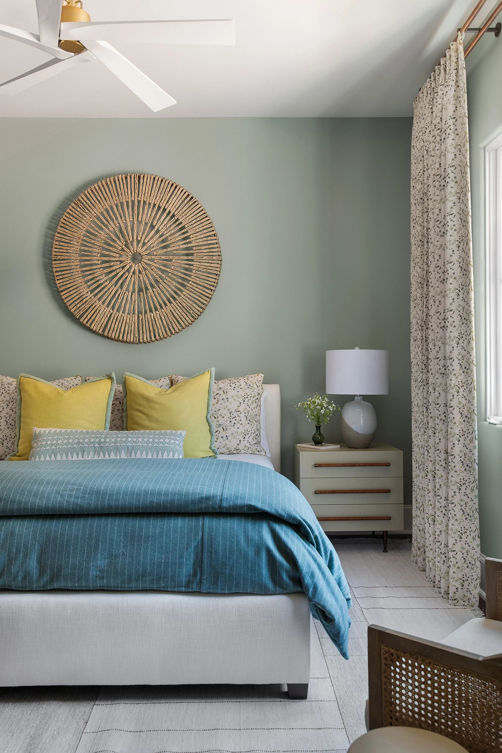 Guest bedroom from the Bruton Springs project, designed by HouseMill Design, Austin Texas, photography by Avery Nicole Photography