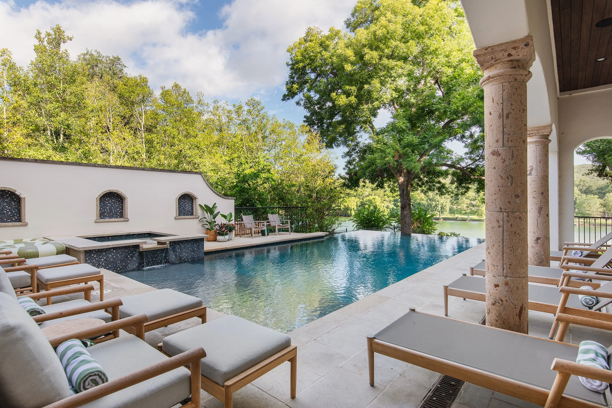 Pool from the Bruton Springs project, designed by HouseMill Design, Austin Texas, photography by Avery Nicole Photography