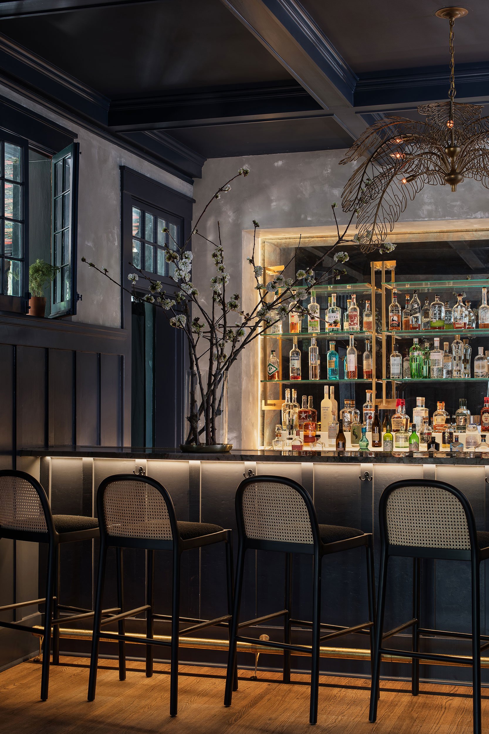 Bar from the West House project, designed by Chelsea Kloss with LV Collective, Austin Texas, photography by Avery Nicole Photography