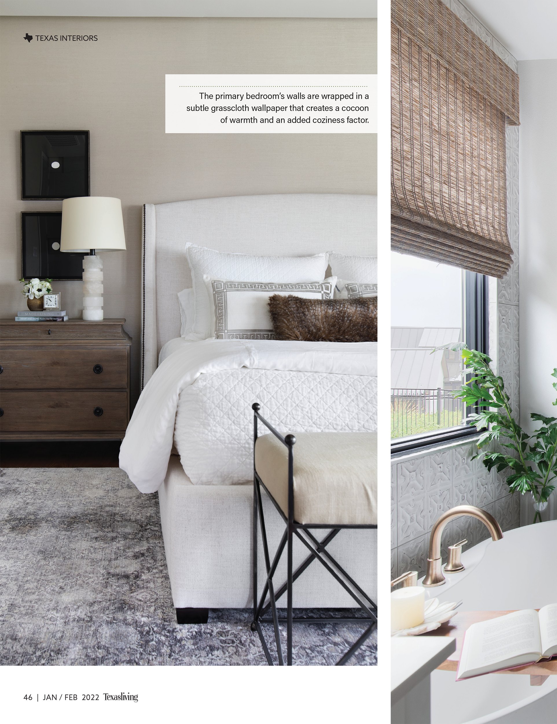 Texas Living Magazine tearsheet cover feature Austin Texas home by Heather Scott Home & Design, photography by Avery Nicole Photography