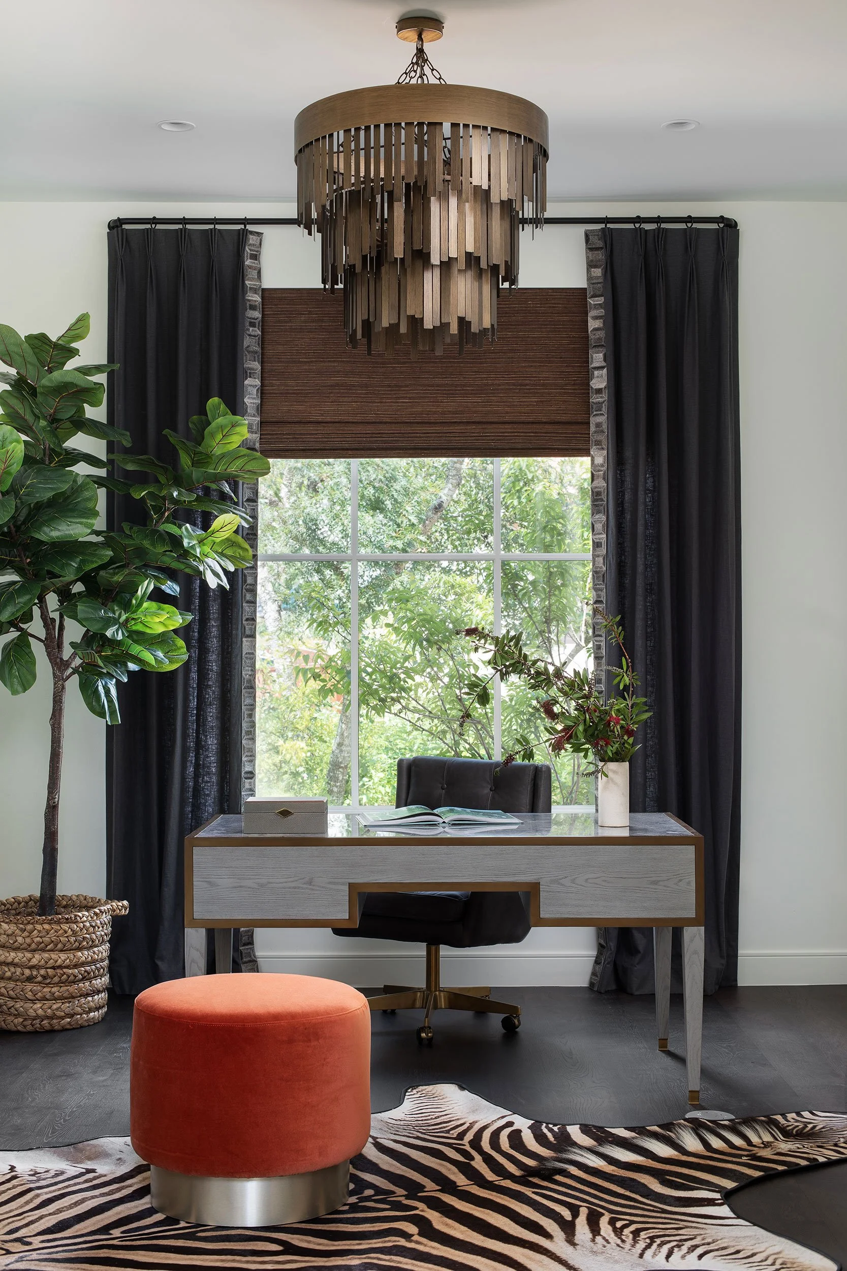 Office from the Amarra Villas project, designed by Heather Scott Home & Design, Austin Texas, photography by Avery Nicole Photography