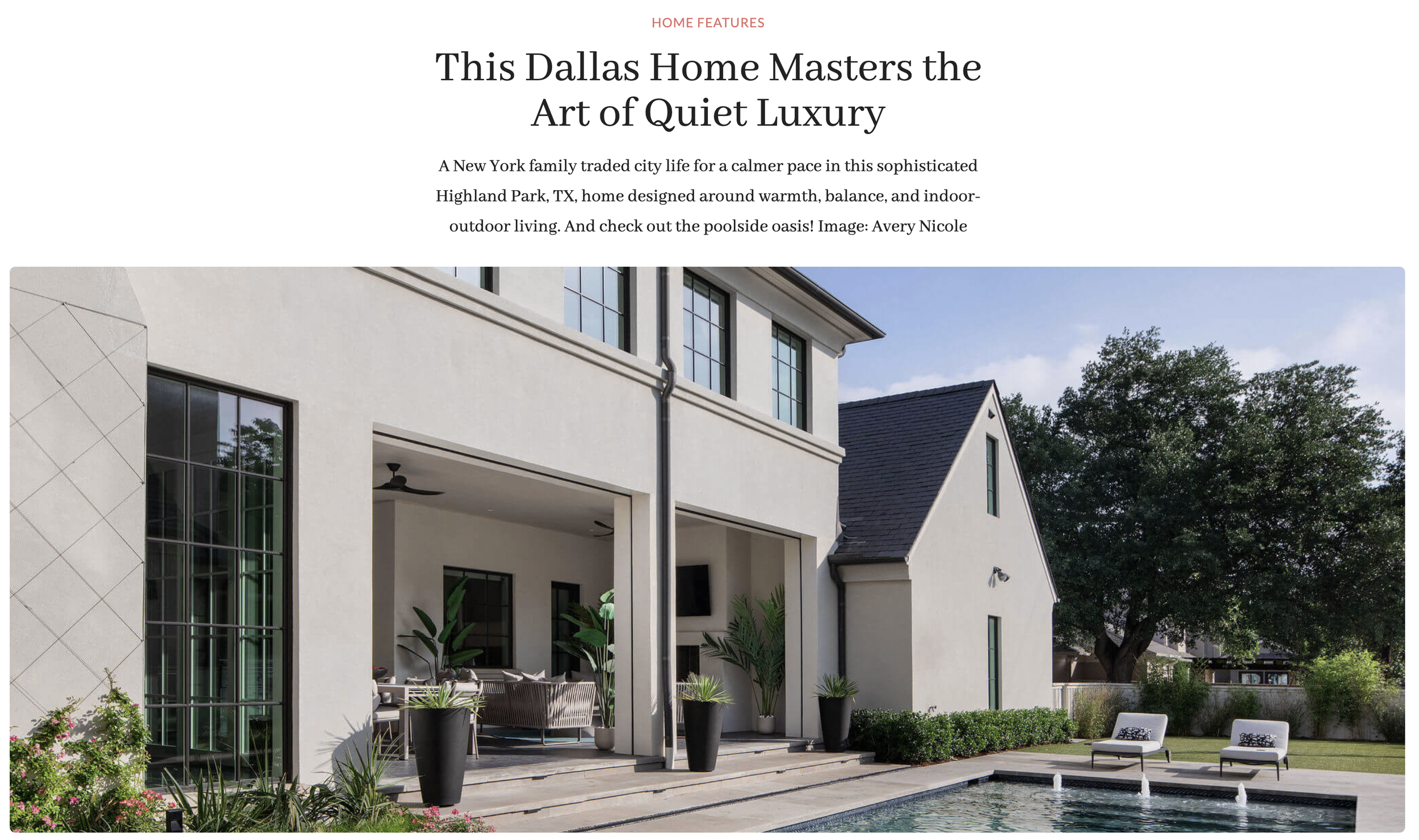 Style BluePrint Feature May 2026, featuring Highland Park, Texas Home by Emma Corner Interiors, photography by Avery Nicole Photography