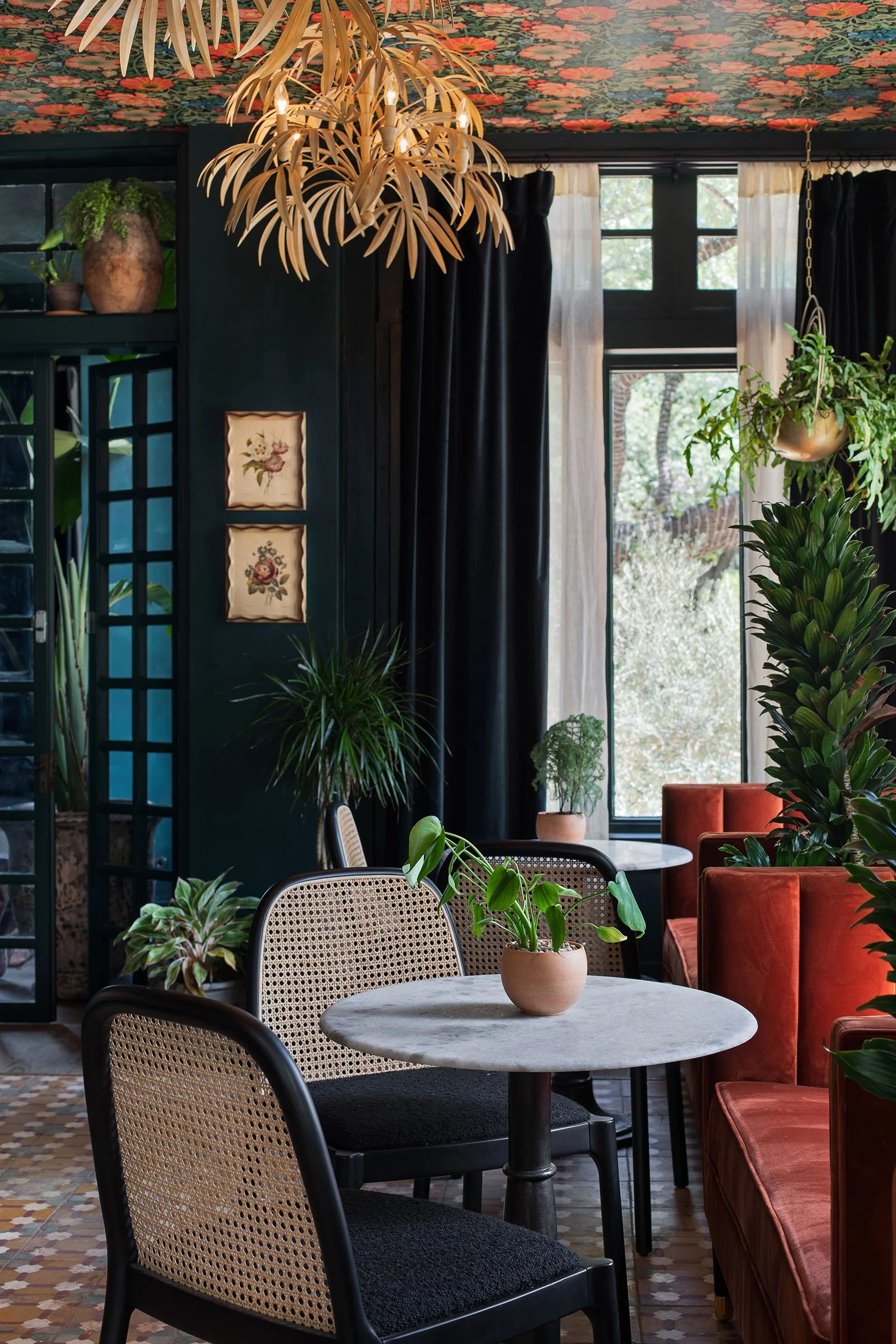 Dining area vignette from the West House project, designed by Chelsea Kloss with LV Collective, Austin Texas, photography by Avery Nicole Photography
