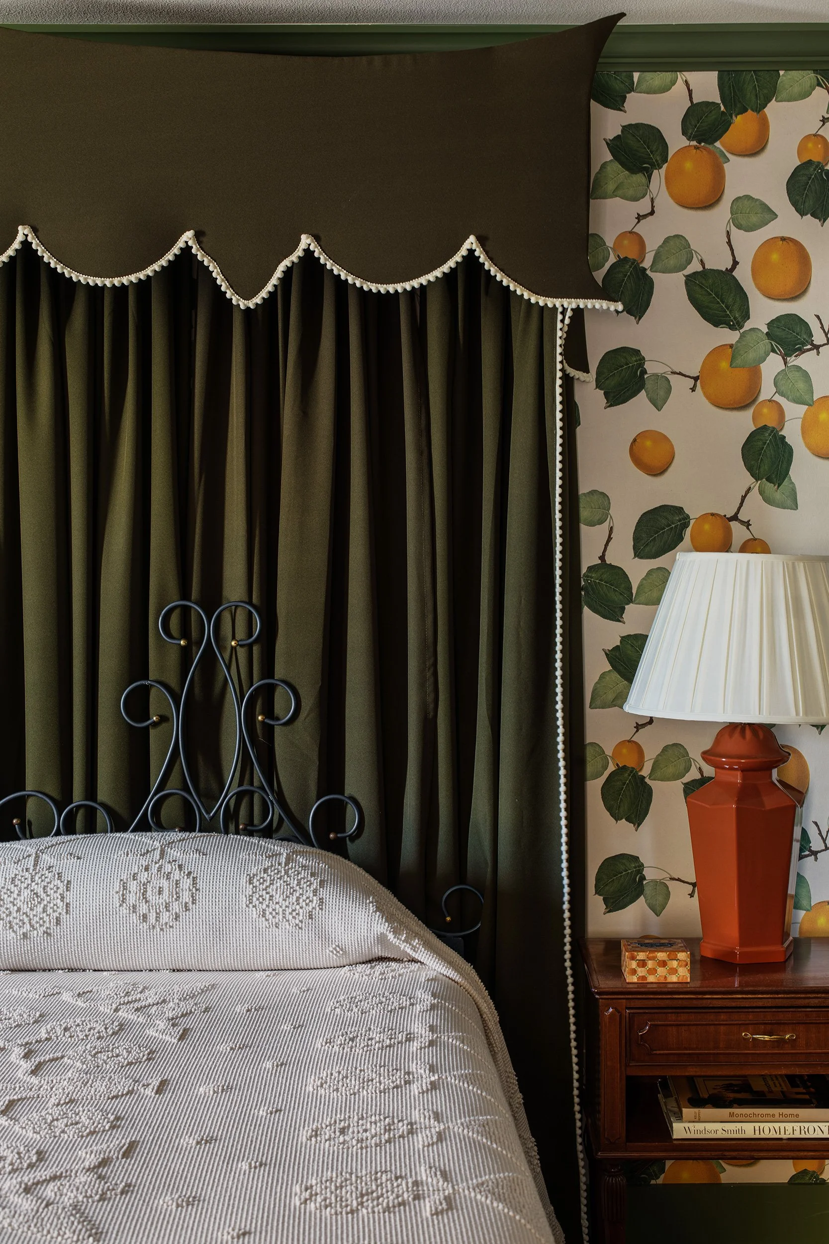 The Menagerie luxury boutique hotel the esperanza suite bedroom vignette by Sarah Stacey Interior Design. Photography by Avery Nicole Photography and located in Fredericksburg, Texas