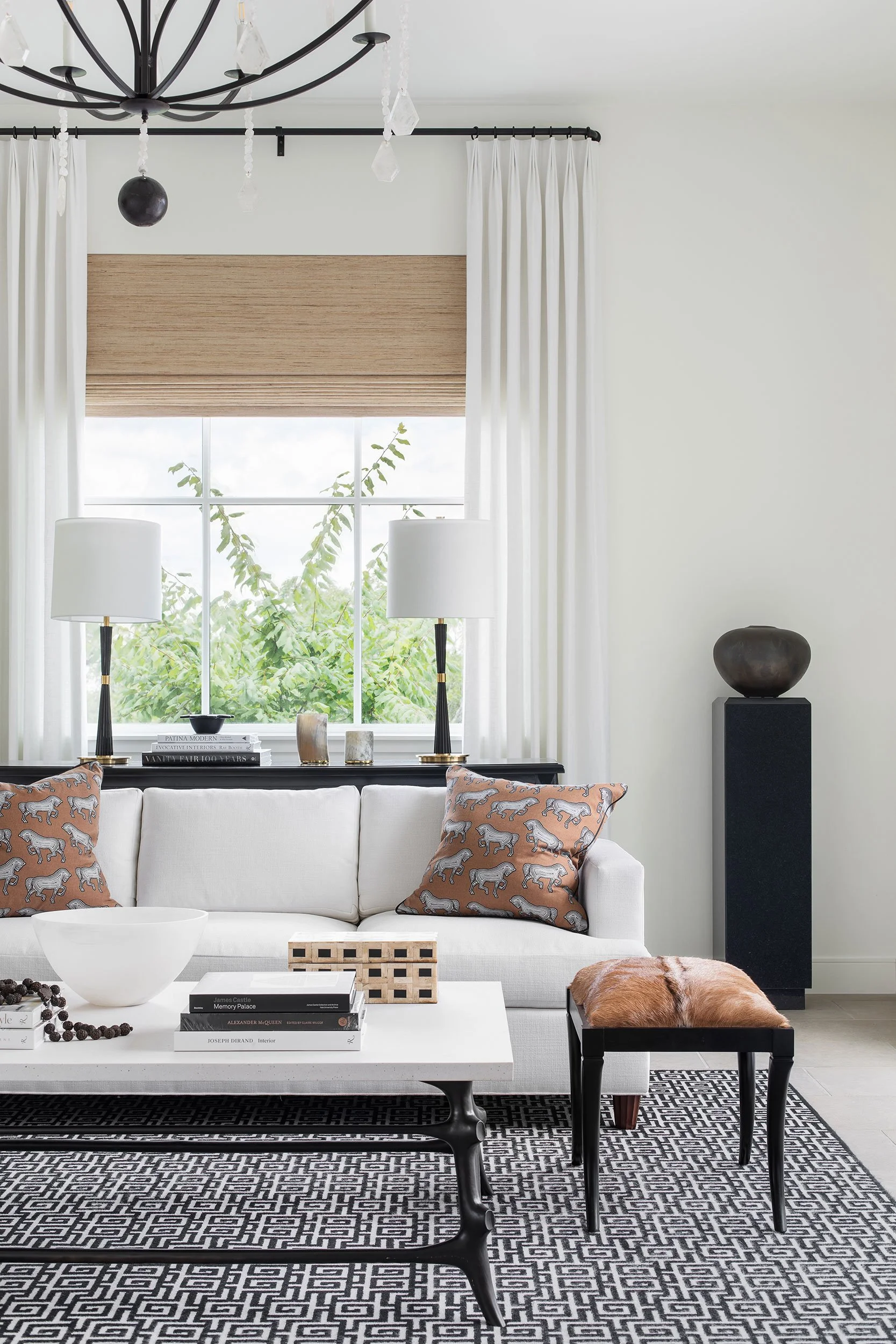 Sitting room from the Amarra Villas project, designed by Heather Scott Home & Design, Austin Texas, photography by Avery Nicole Photography