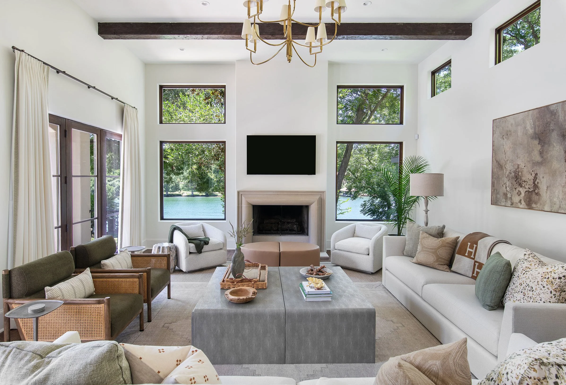 Living room from the Bruton Springs project, designed by HouseMill Design, Austin Texas, photography by Avery Nicole Photography