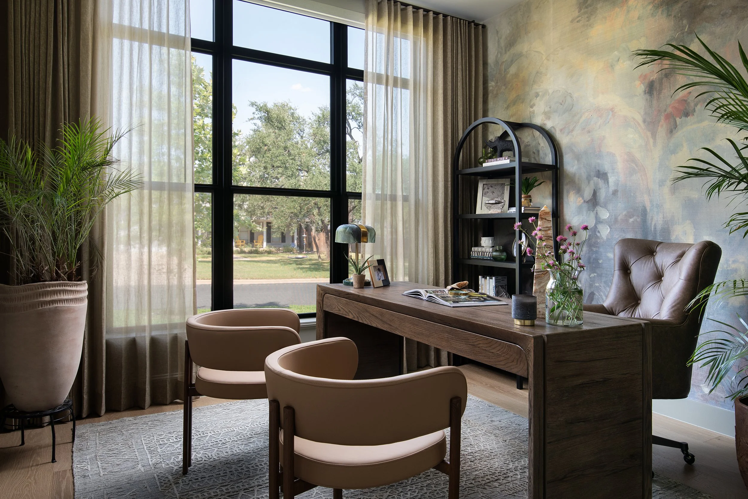 Bamford residence home office interior design by Spaces Designed, residential photography by Avery Nicole Photography and located in Austin, Texas