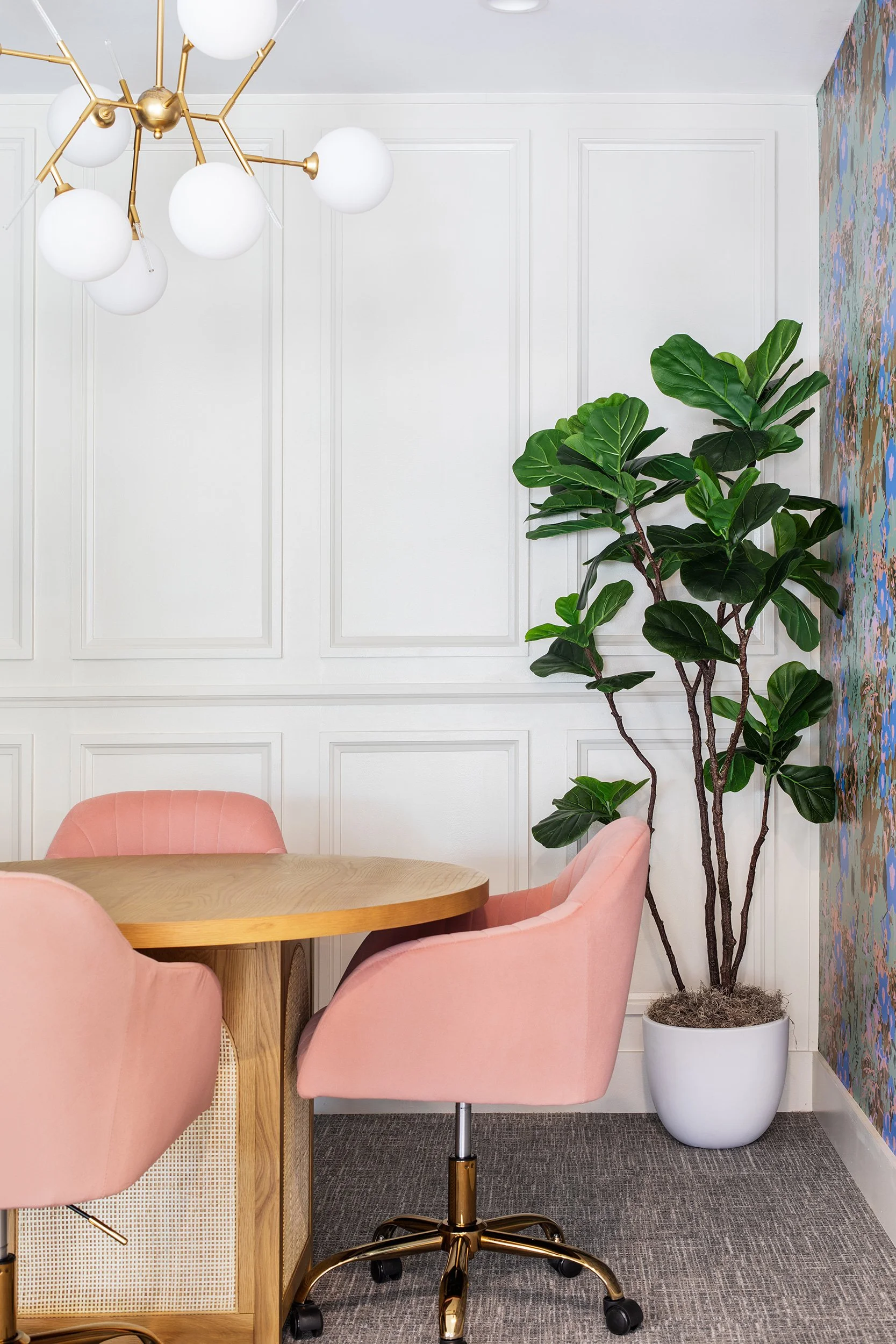 Study rooms from the Waterloo Student Housing designed by Chelsea Kloss with LV Collective, University of Texas at Austin, Austin Texas, photography by Avery Nicole Photography