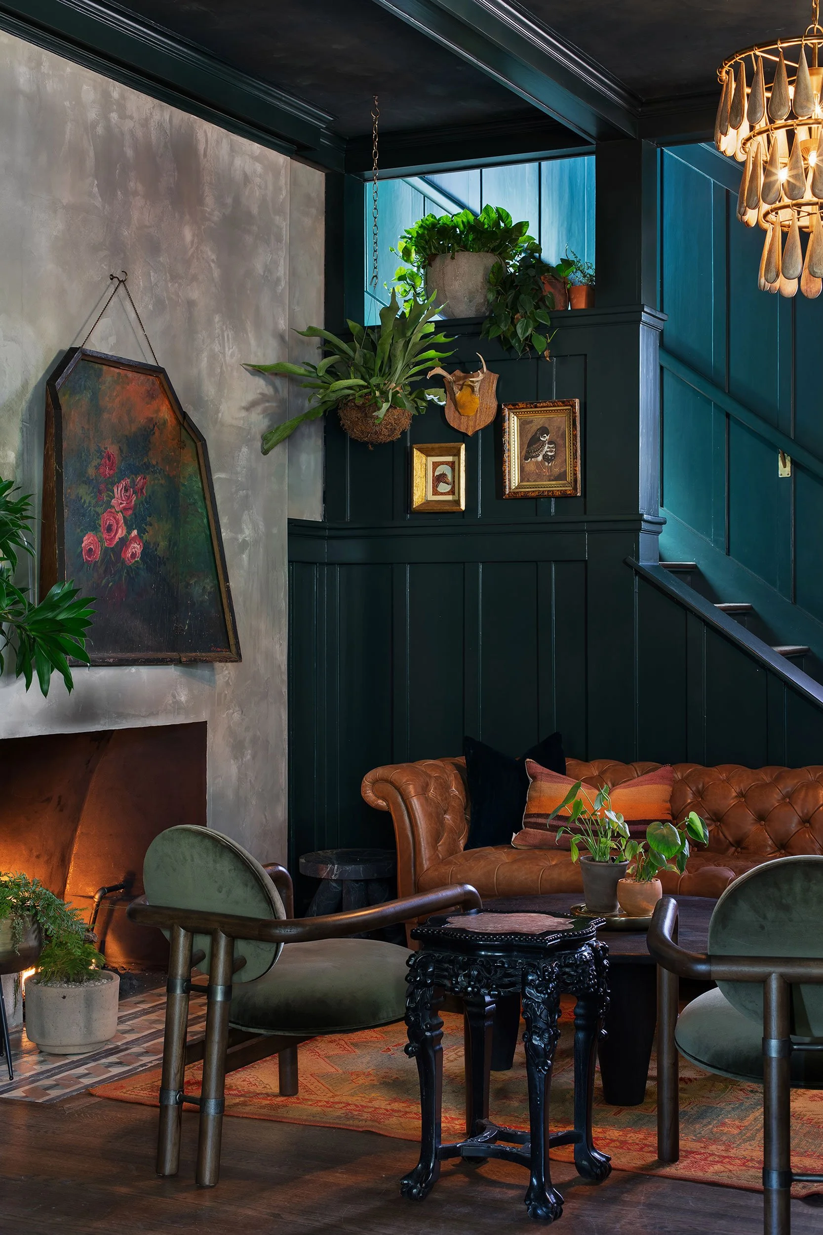 Entry vignette from the West House project, designed by Chelsea Kloss with LV Collective, Austin Texas, photography by Avery Nicole Photography
