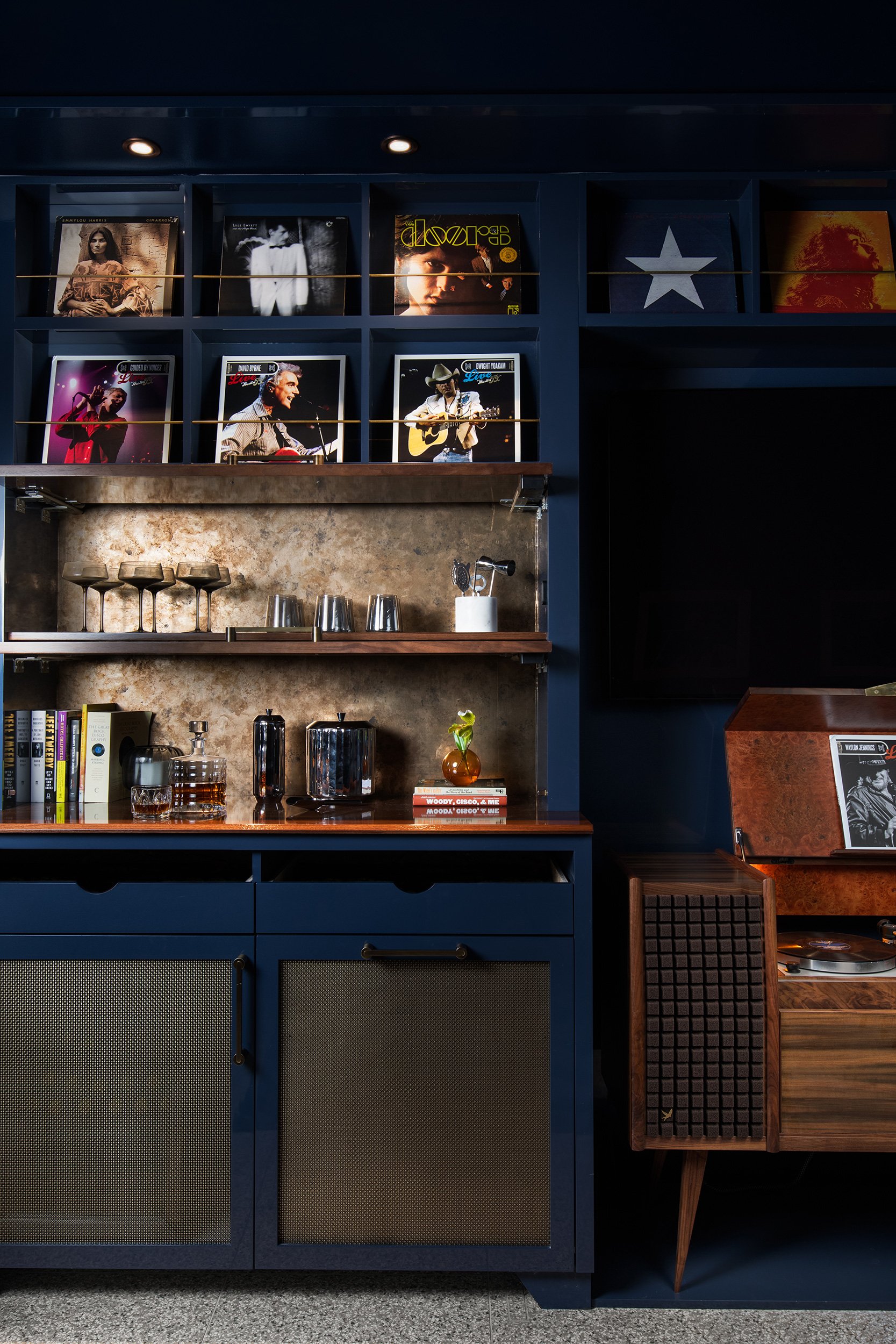 Austin PBS and ACL Live Headquarters green room design by Britt Design Group, commercial interior design photography by Avery Nicole Photography and located in Austin, Texas