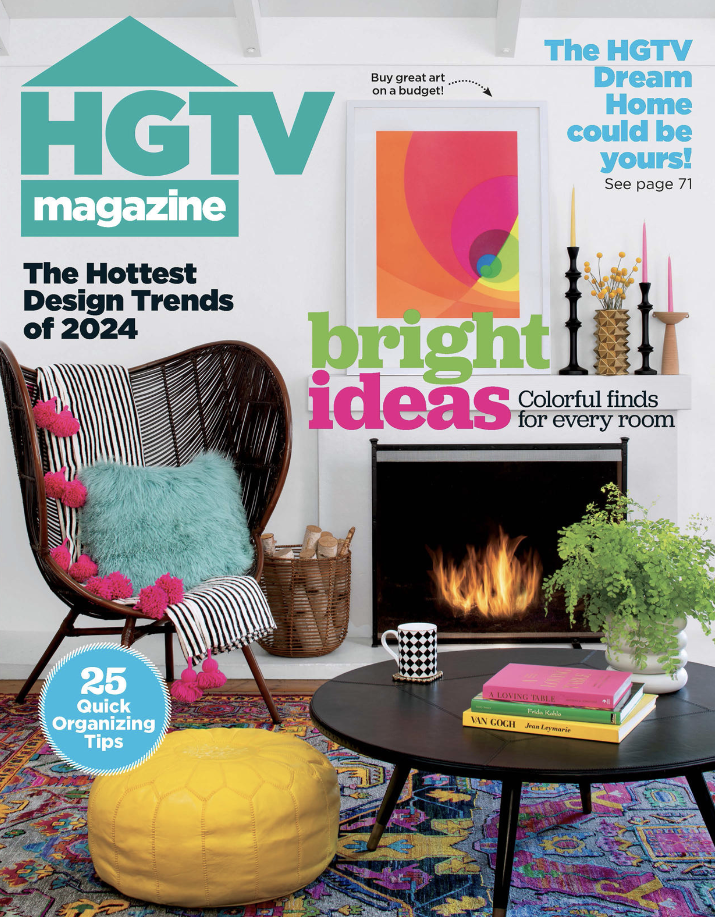 HGTV Magazine 2024 tearsheet featuring laundry room by Blueberry jones Design, Dripping Springs, Texas, photography by Avery Nicole Photography