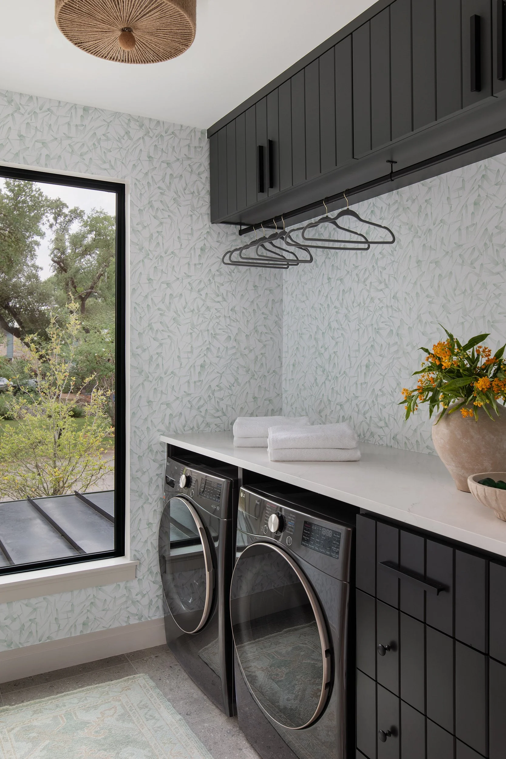 Laundry room from the Taylor Gaines Project, designed by Etch Design Group, Austin TX, photography by Avery Nicole Photography