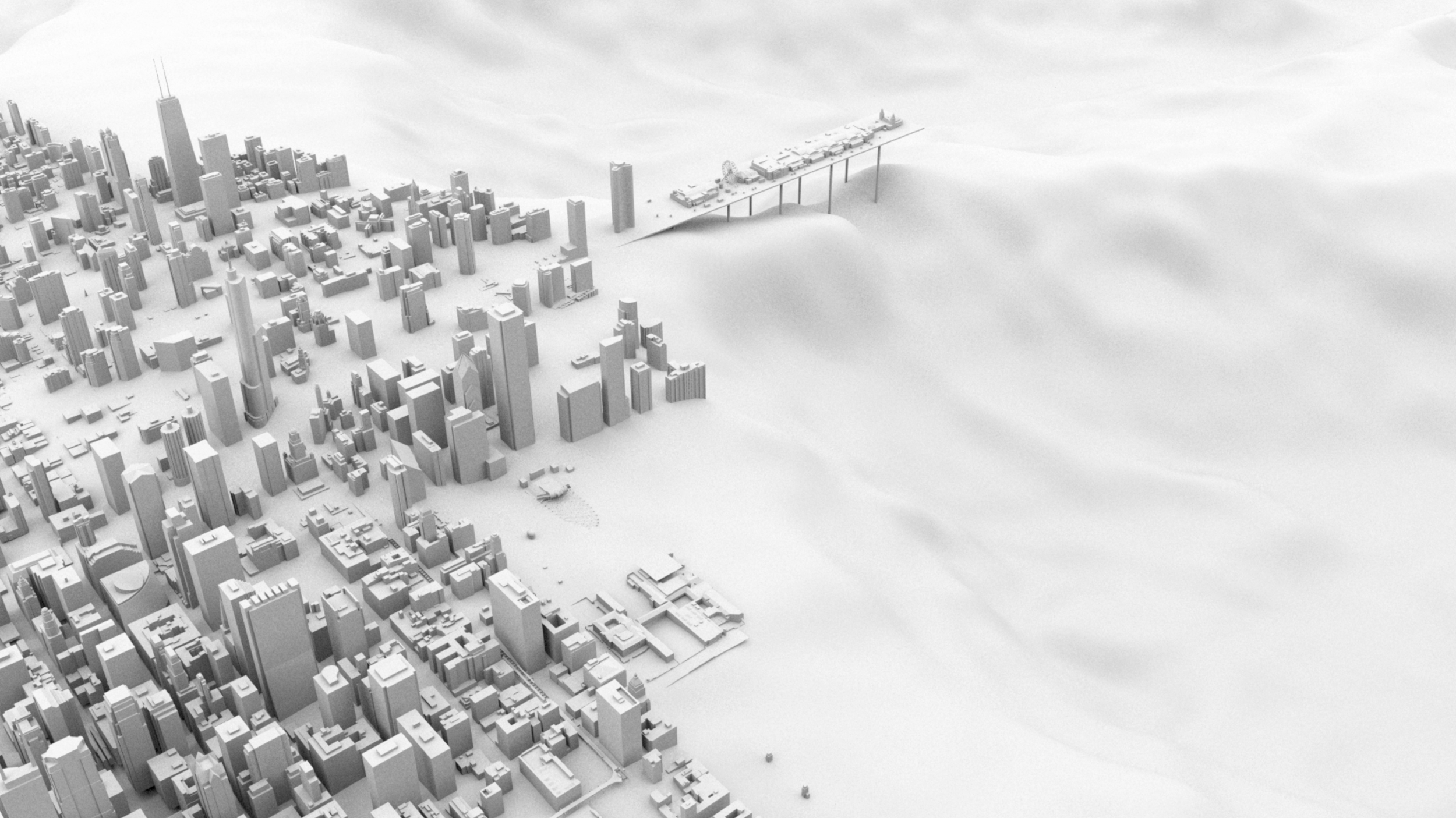 Scaling Quelccaya Meredith Leich A surreal exploration of a melting glacier in Peru and an altered future in Chicago, weaving together 3D animation, satellite imagery, archival NASA footage, and speculative math about climate and snow.