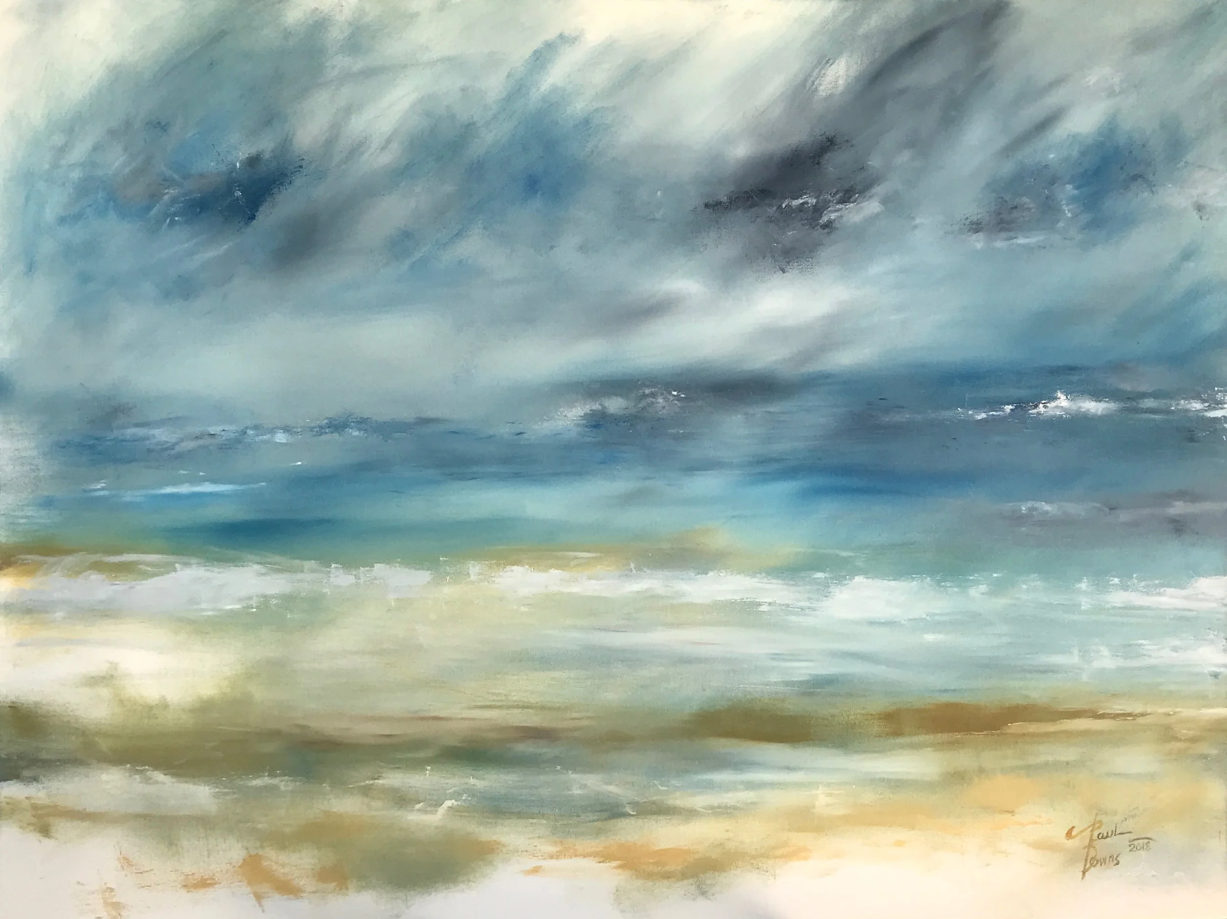Impressions by the Shore 36x48 oils