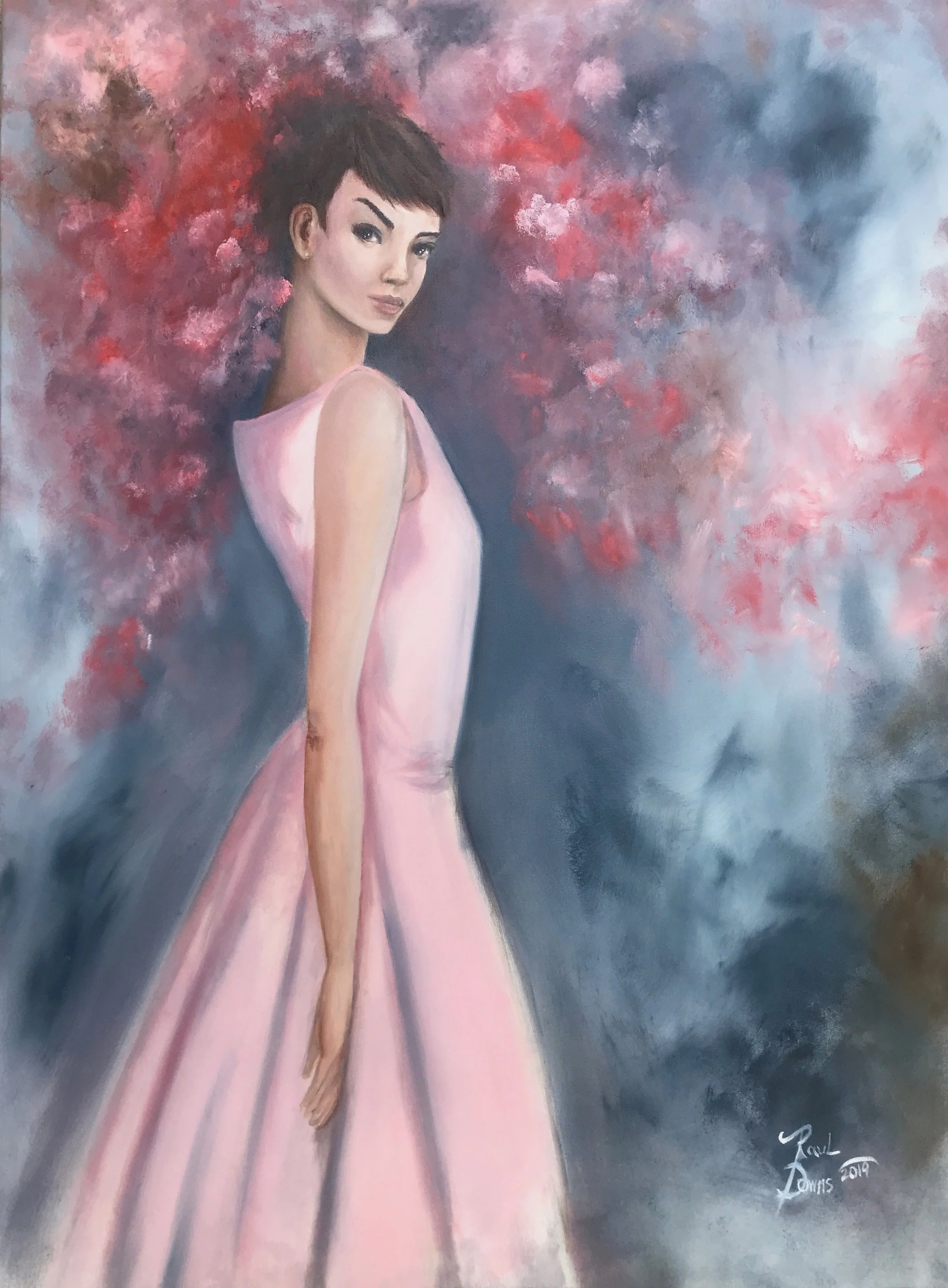 La Fleur Jolie 36"x48" oil on canvas