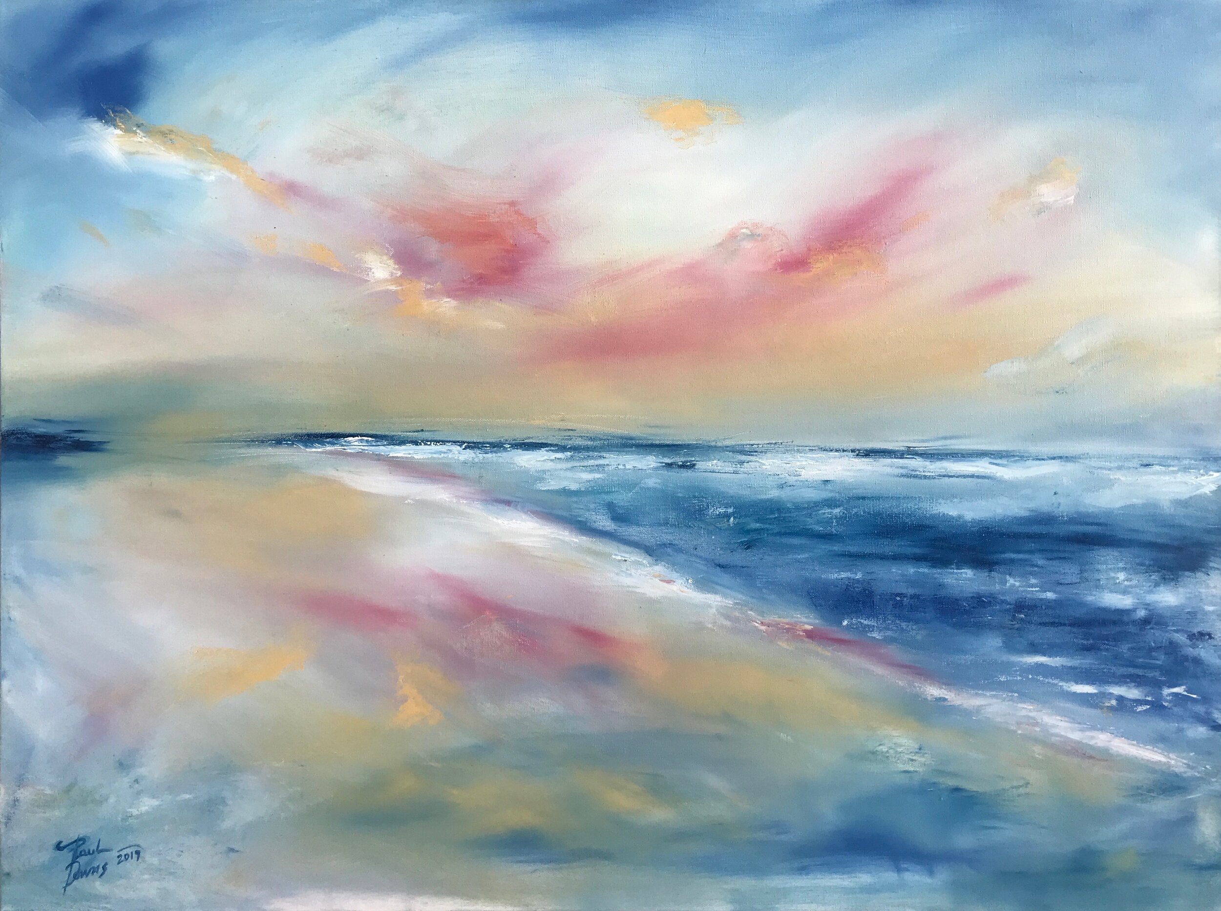 Light and Waves 30x40 oil on canvas