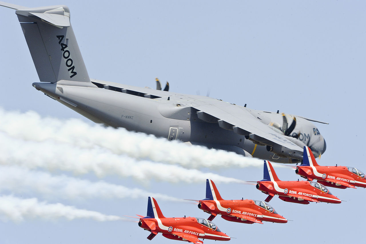 A400M and the RAF Red Arrows