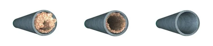 Bio-Clean in action! Waste accumulates in your pipes causing slow, or even clogged drains. Within days Bio-Clean begins to eat through the gunk, restoring drain flow to full capacity.