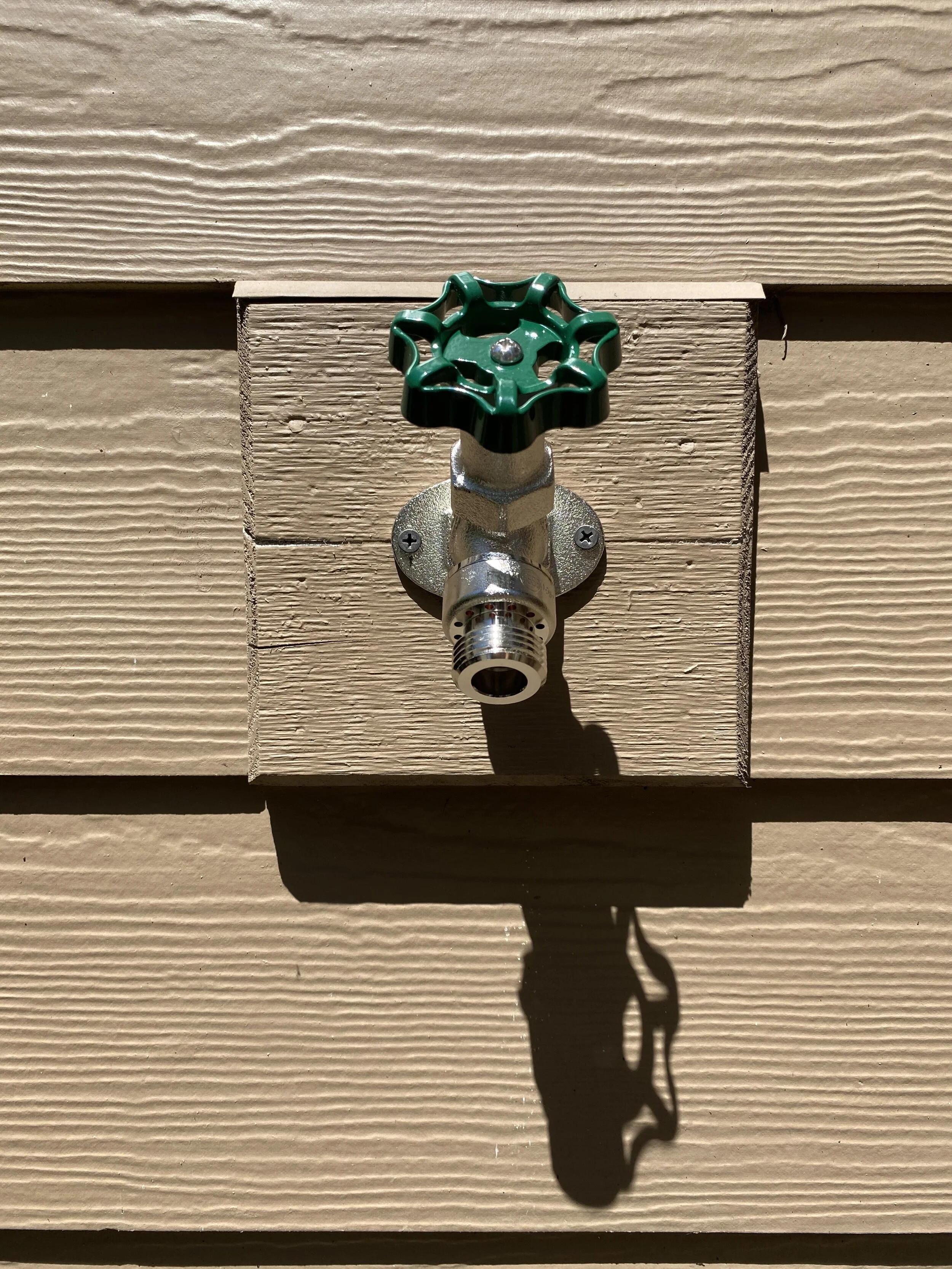 Protect your outdoor faucets this fall by disconnecting the garden hoses.