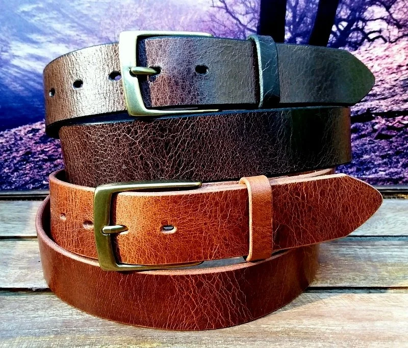 Cape Cod Handmade 1-3/8" Leather Belt Straps $79.00