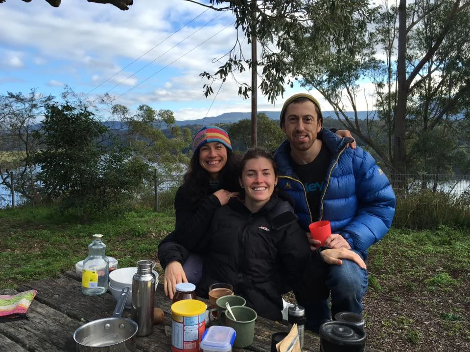 The weekends away were such a great way to heal. Here having brekkie with my awesome Spanish climber friends after camping in Nowra.