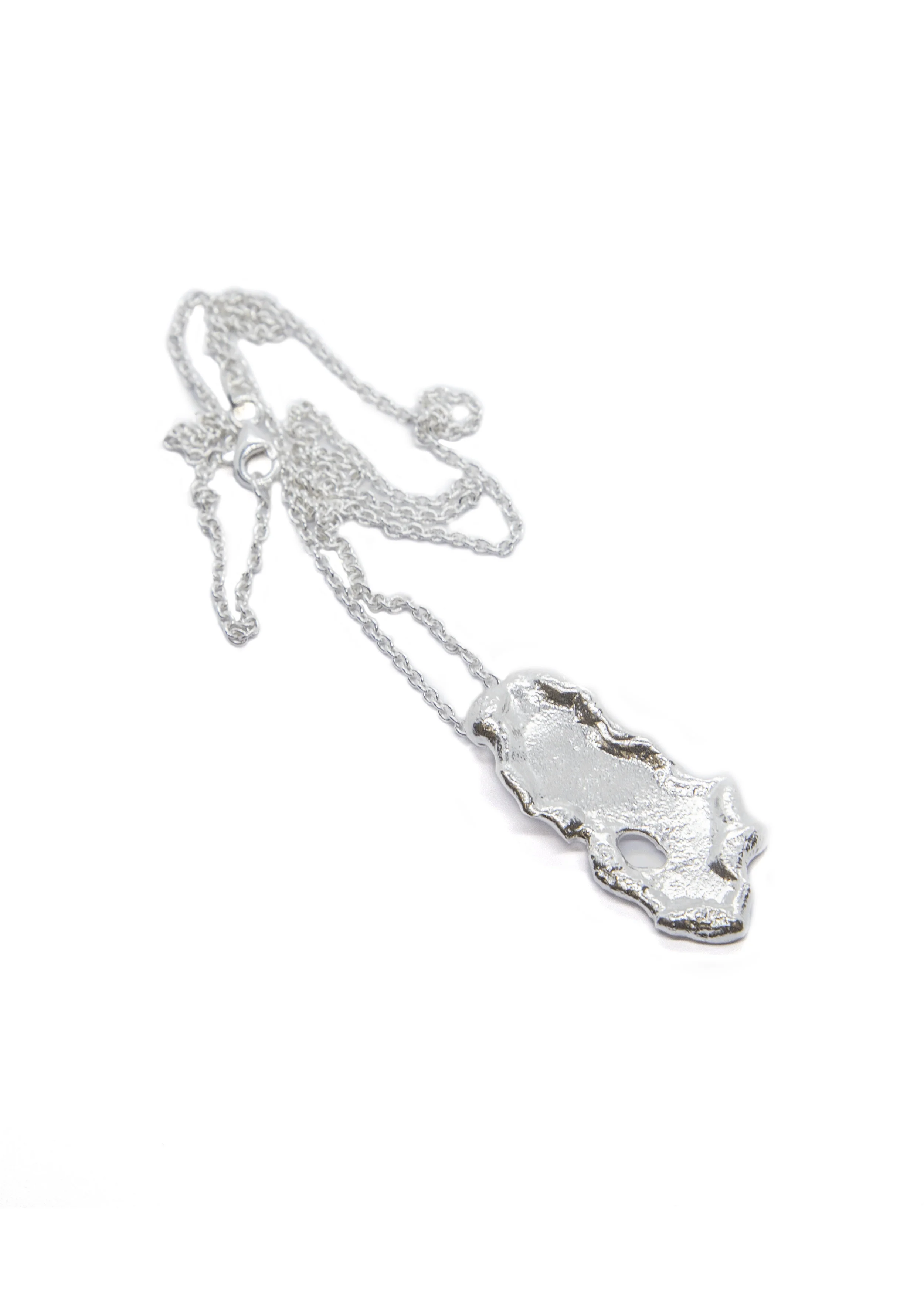 Topographic pendant with Silver Chain