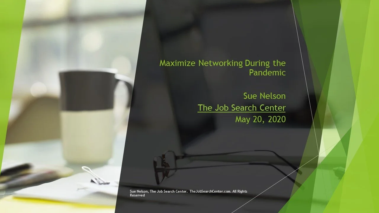 Maximize Networking During 2020