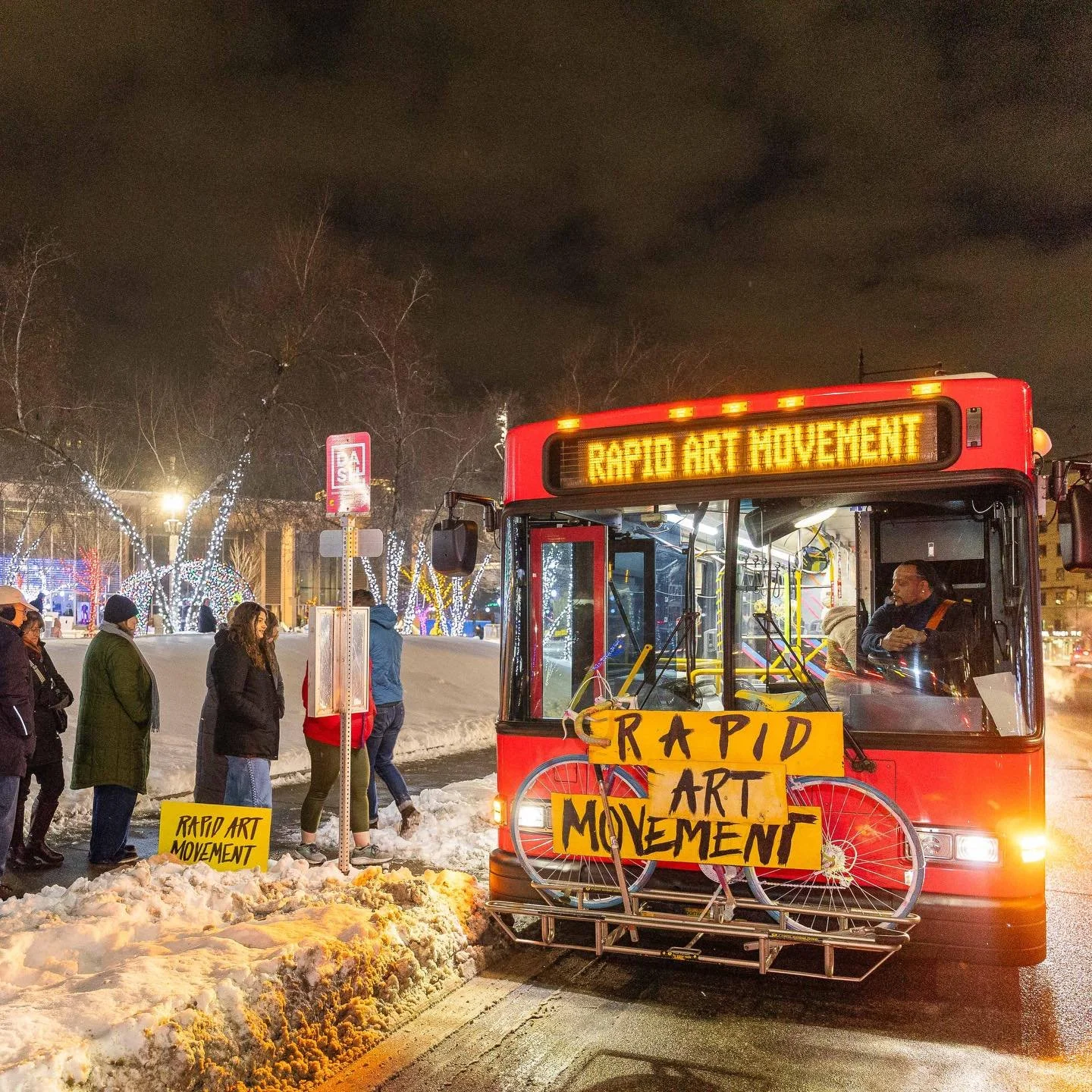 This Friday, ride the art bus with us as we kick off the 2nd-annual Rapid Art Movement! Over a dozen artists and performers have created work inspired by the Grand River to be experienced on a moving DASH bus. We still have nearly 50 free walk-up sea