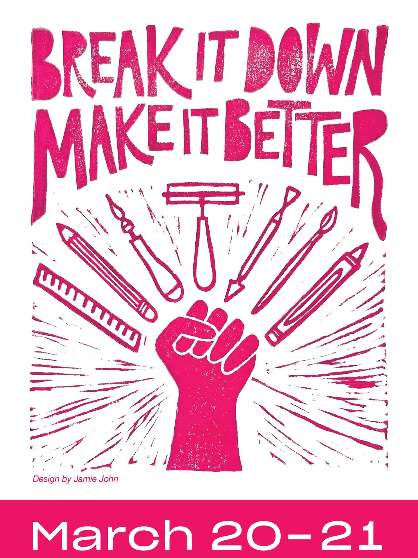 There&rsquo;s just a few days left to grab a ticket to Break It Down | Make It Better, the longest-running professional development conference for artists and arts workers in West Michigan.

On Friday, March 20 and Saturday, March 21 we return to 2 F