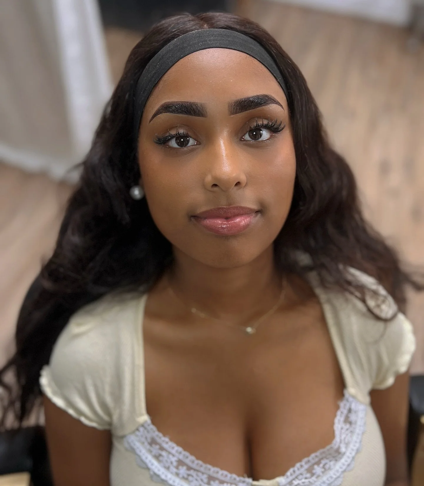 &mdash; brow transformation perfection ✨
service: lush brow wax + tint ($50)