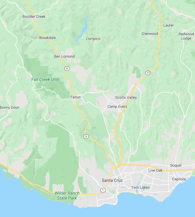 Cruz Fire Map Fire 2020 Boulder Creek, Ben Lomond, Felton & Hwy 9 Communities | Santa ...