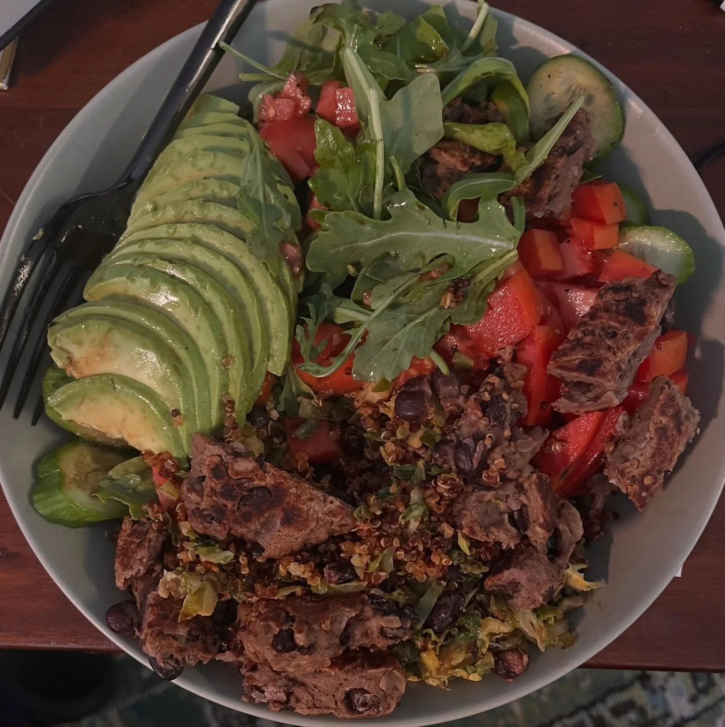 A summer grain bowl salad, to let you know I have been posting plant based recipes on my YouTube channel and blog! 3 delicious summer salad recipes coming out this Sunday! #plantbasedfood #plantbasedrecipes