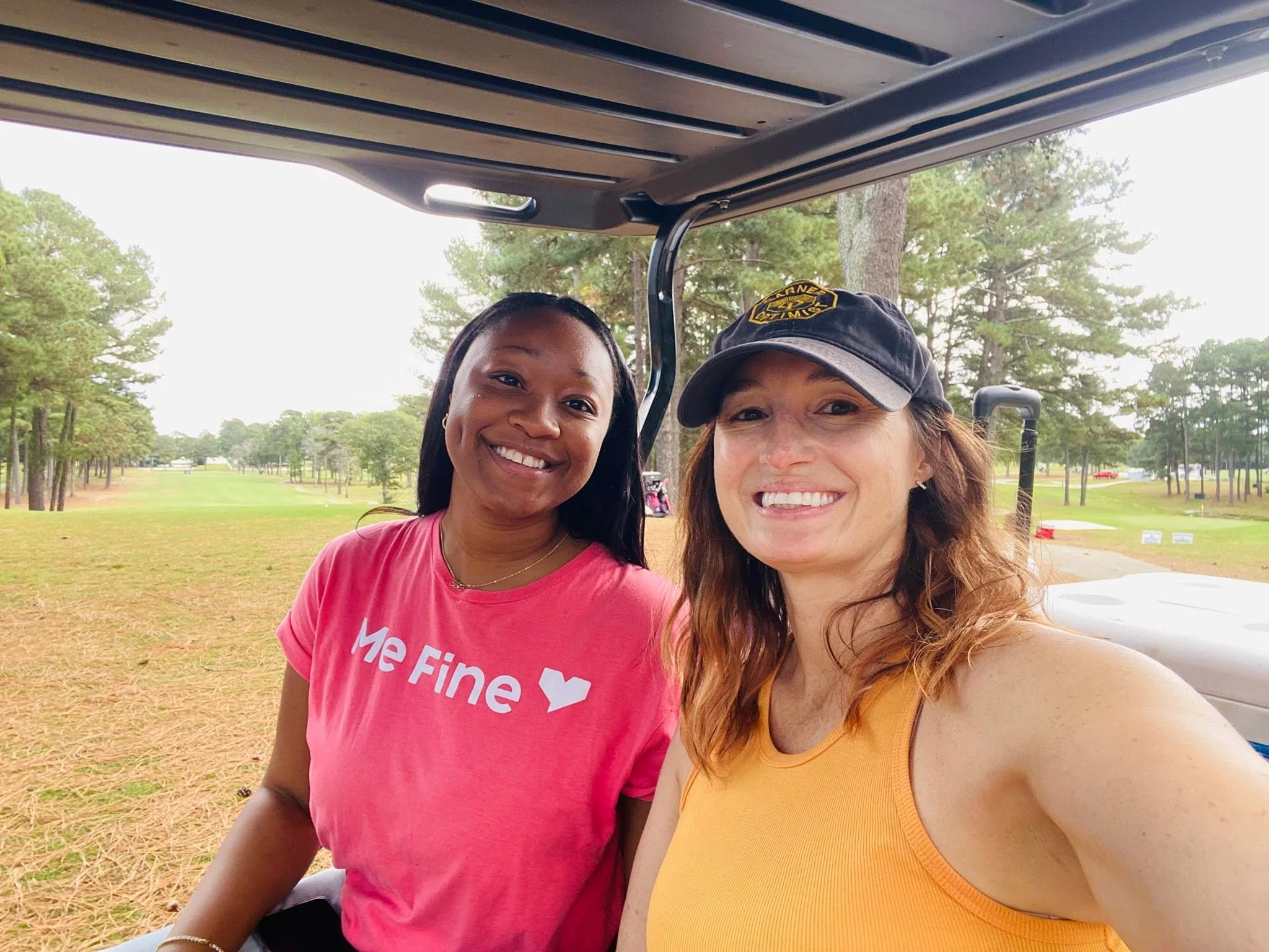 Rebecca and Me Fine in Cart.jpg