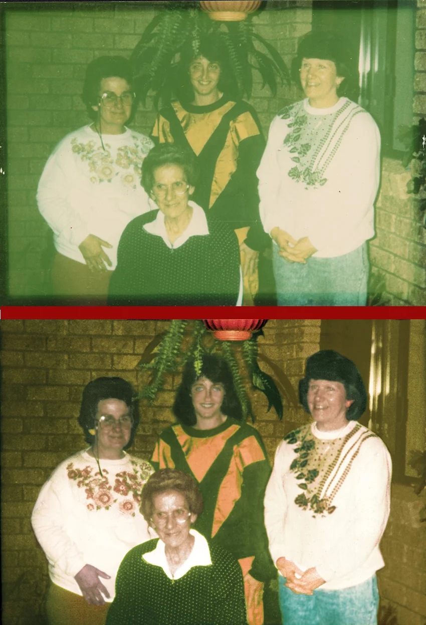 This was an old polaroid, very poor quality to work with